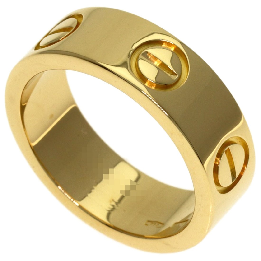 Cartier Love Ring #46 Ring K18 Yellow Gold: Cartier Love Ring #46 Ring K18 Yellow Gold K18 Yellow Gold Cartier Love Ring #46 - A timeless piece from the iconic French luxury brand, featuring a signature and hallmark from renowned jeweler Cartie