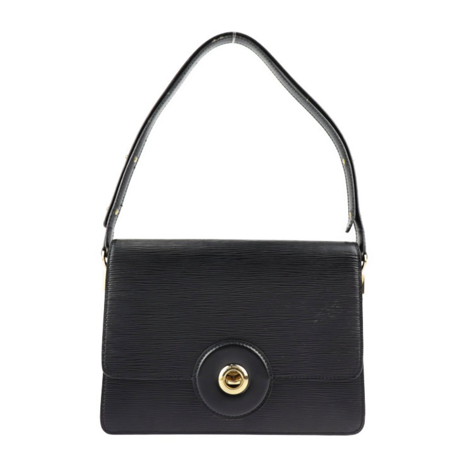 Handbag Leather Epi Tote Bag Shoulder Louis Vuitton: Handbag Leather Epi Tote Bag Shoulder Louis Vuitton Black Epi leather Louis Vuitton tote bag with shoulder strap, measuring 20cm x 27cm x 8cm. Comes with dust bag for protection and storage. A classic