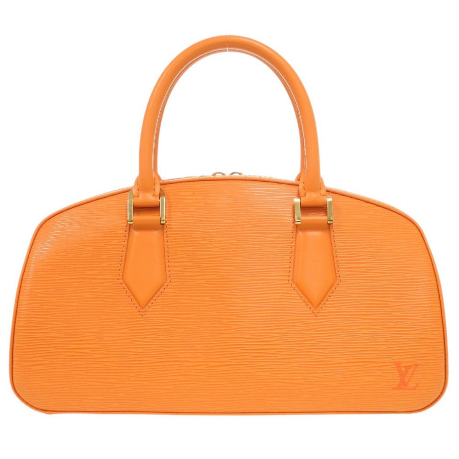 Vuitton Louis Epi Leather Handbag: Vuitton Louis Epi Leather Handbag Mandarin Epi leather handbag from Louis Vuitton, featuring the iconic M5208H design. Made in France with high-quality materials and a classic size, this timeless piec