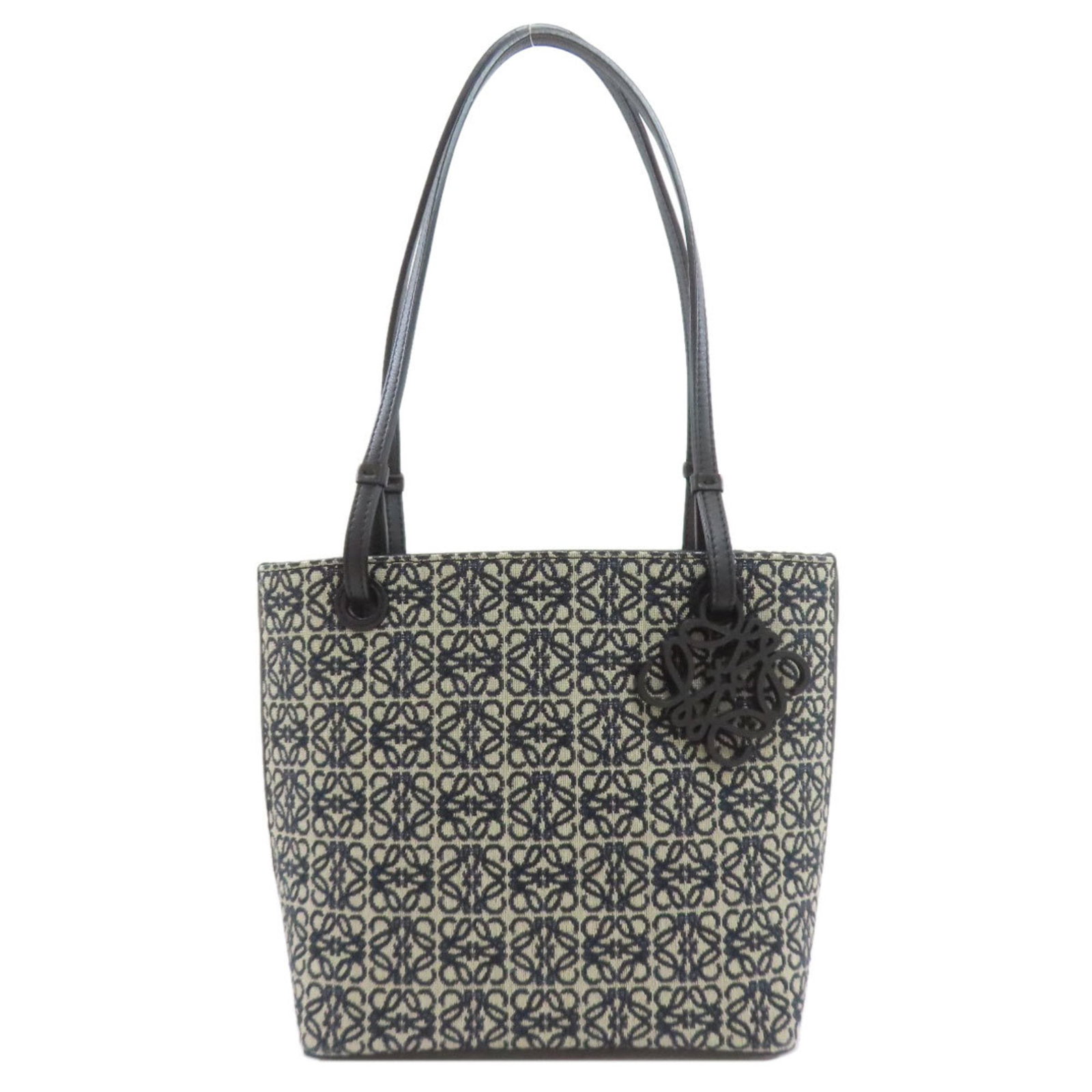 Canvas Leather Loewe Tote Bag: Canvas Leather Loewe Tote Bag Canvas Leather Loewe Tote Bag - A stylish and versatile tote bag made from canvas and leather, available in three neutral colors. With its classic design and spacious int