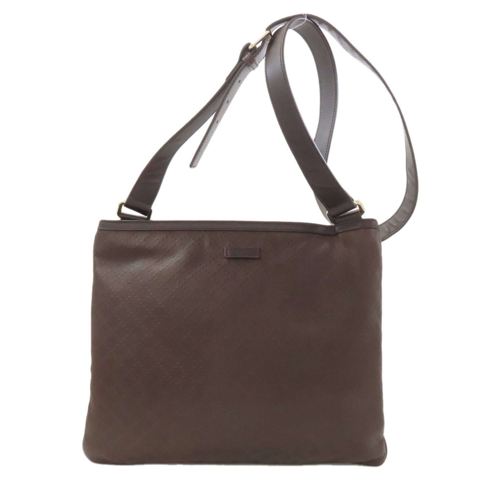 Shoulder Bag Leather: Shoulder Bag Leather Brown leather shoulder bag from Gucci, measuring 29.5cm x 33cm x 1cm in size. The bag features a classic design with clean lines and minimal accessories. Made entirely of high-qua