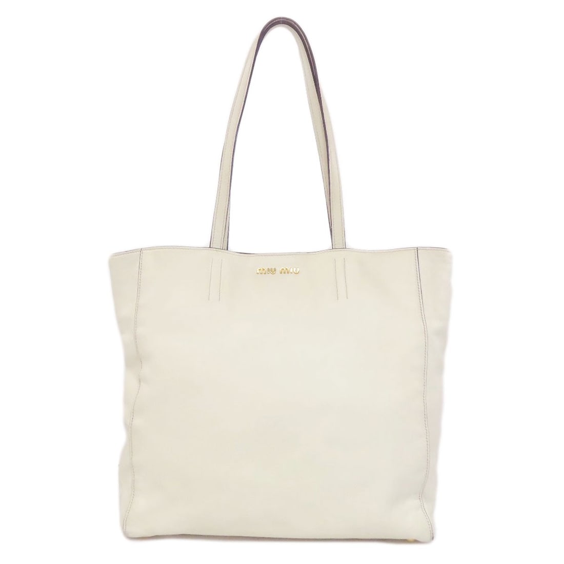 Logo tote bag leather Miumiu (1 of 20)