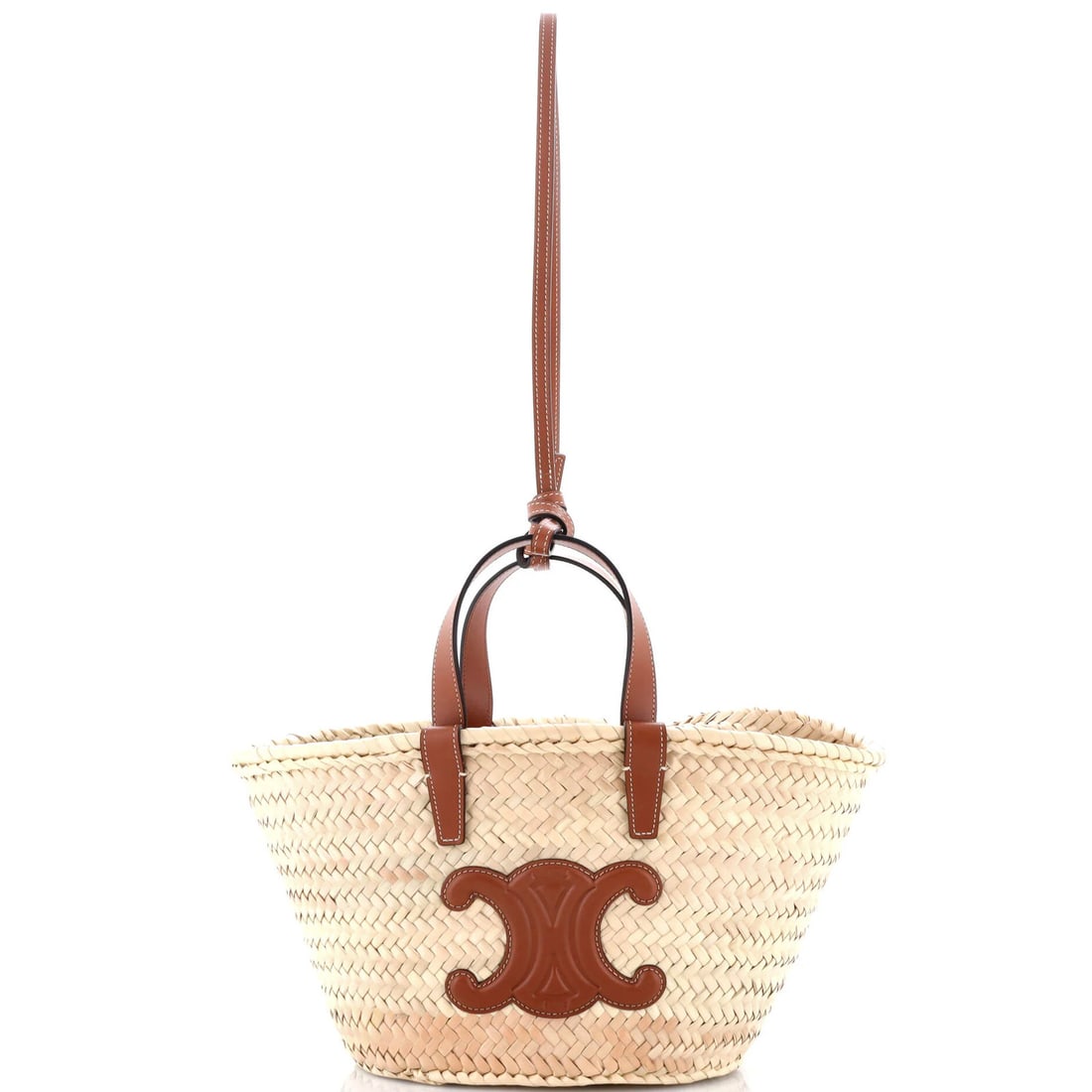 Raffia Leather Raffia Classic Teen Basket Panier Tote Celine: Raffia Leather Raffia Classic Teen Basket Panier Tote Celine Brown Raffia Leather Classic Teen Panier Basket Tote with Distressed Exterior and Brown Interior. This Celine-inspired tote features a uniq