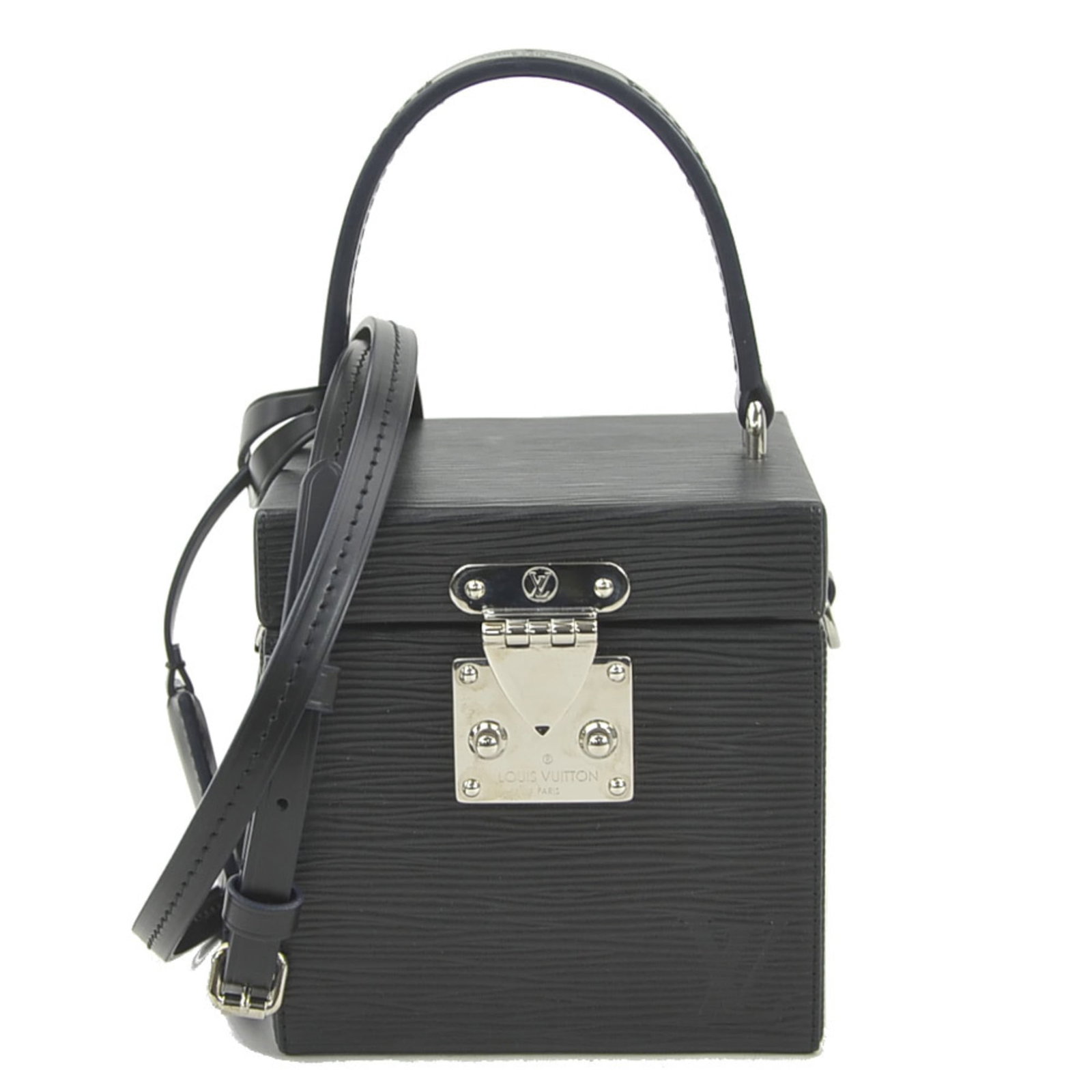 Louis Vuitton Shoulder Bag Vanity Bag Epi Leather: Louis Vuitton Shoulder Bag Vanity Bag Epi Leather The Louis Vuitton Shoulder Bag Vanity Bag Epi Leather features the iconic brand's signature monogram pattern, crafted from high-quality Epi leather. M