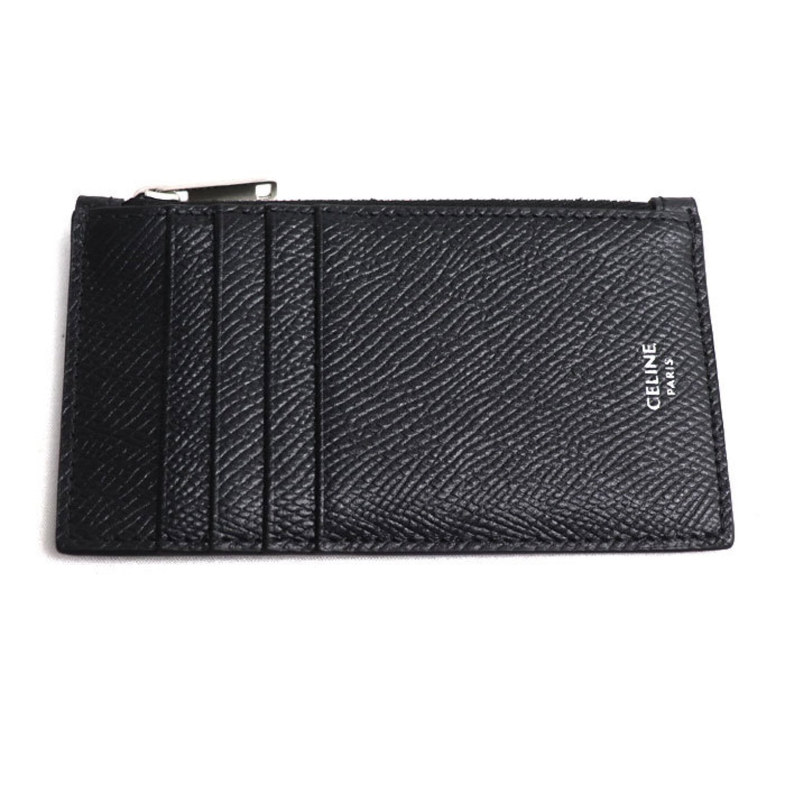 Coin purse coin case leather: Coin purse coin case leather This black leather coin purse features a classic design with precise measurements, measuring 7.5cm x 13cm in size. Made from high-quality calfskin leather, it offers a sle