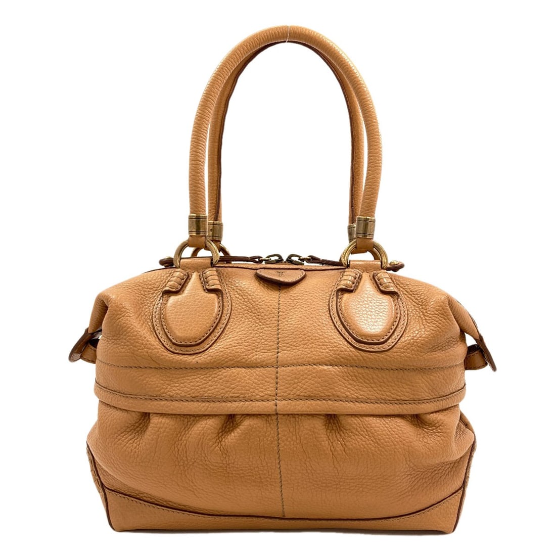 Boston Leather Handbag Mini Tods: Boston Leather Handbag Mini Tods Boston Leather Handbag Mini Tods in Brown. Made from high-quality leather, this stylish handbag features a classic design with a brown exterior color. The TODS brand i