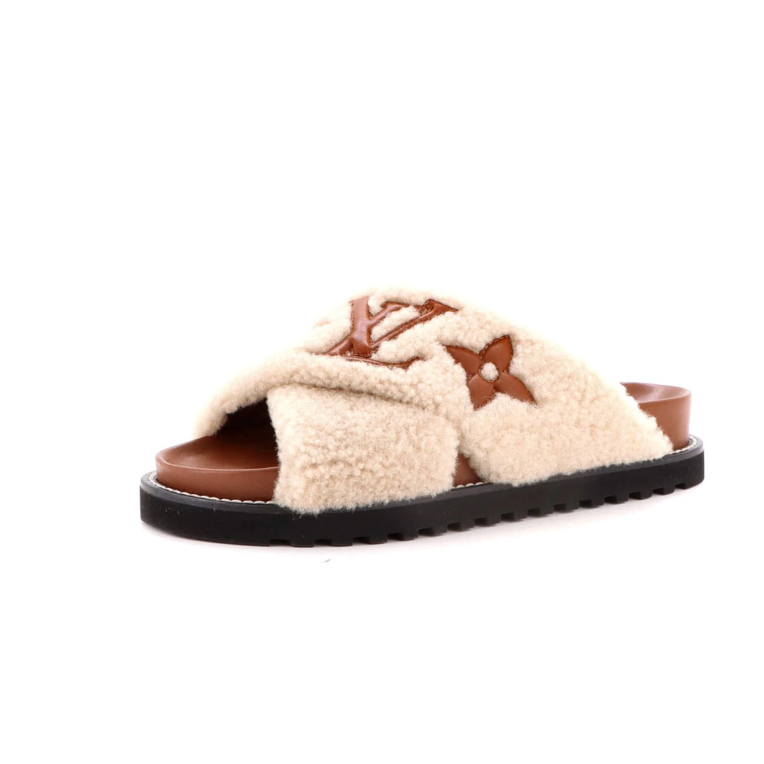 Shearling Leather Louis Vuitton Women's Sandals Comfort Slide Paseo (1 of 6)