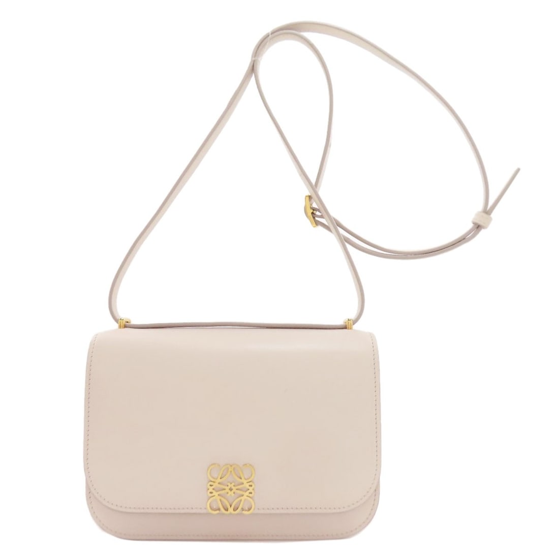 Goya Loewe Shoulder Bag Calf: Goya Loewe Shoulder Bag Calf Beige calf shoulder bag from LOEWE, featuring a classic design with a timeless beige exterior. The bag's exterior material is made of high-quality calf leather, giving it 