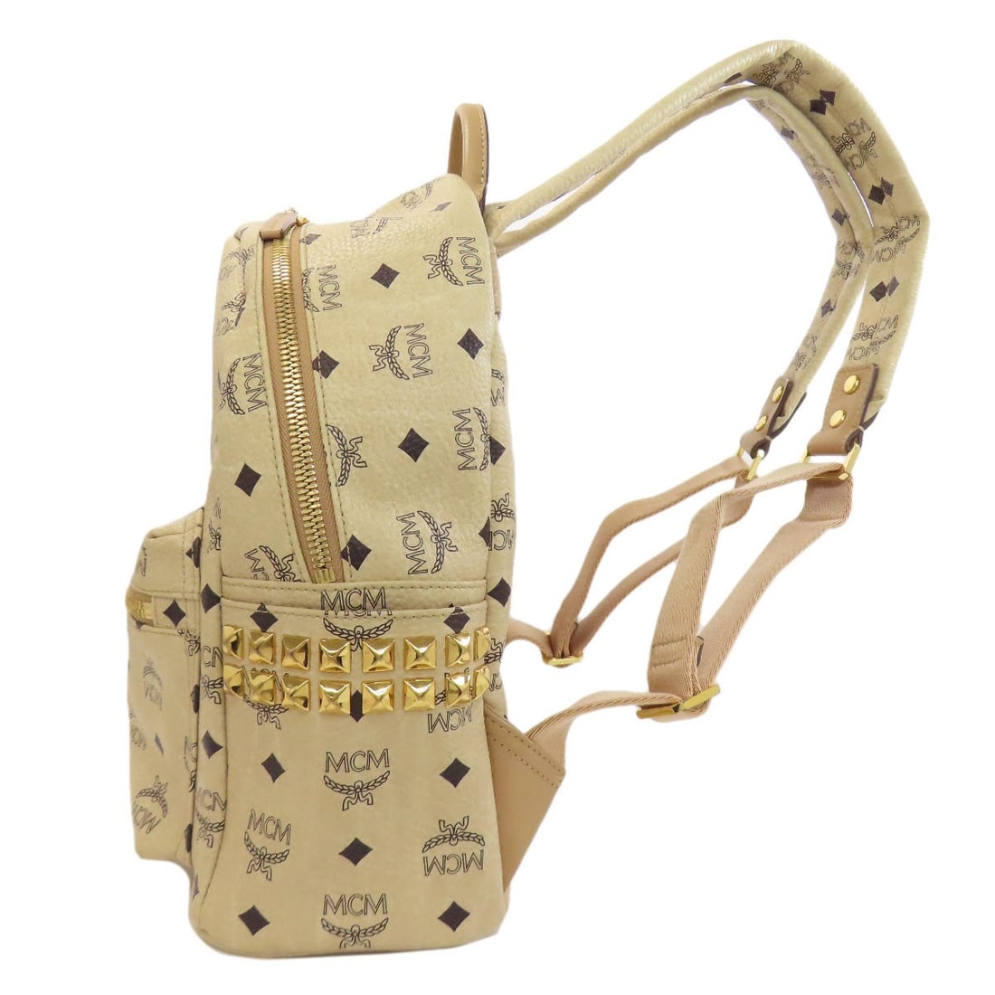 Mcm Logo PVC daypack backpack - 3