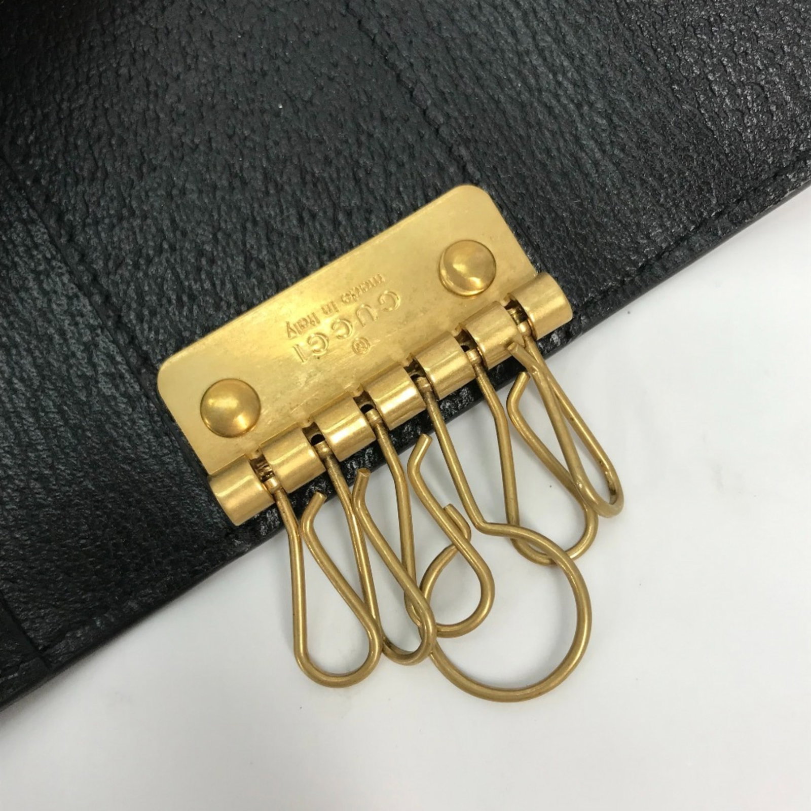 Keyring Leather Gucci - 8