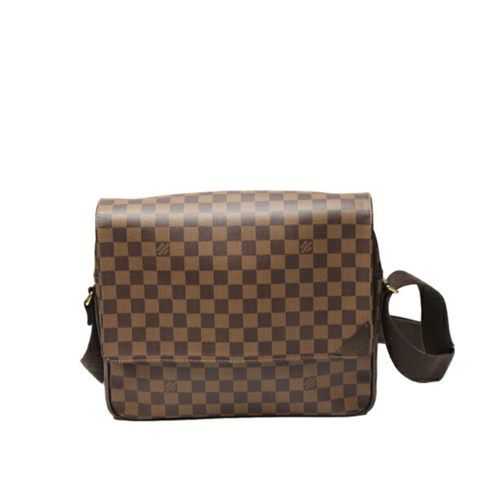 Shoulder Bag Damier Canvas by Louis Vuitton: Shoulder Bag Damier Canvas by Louis Vuitton Damier Canvas by Louis Vuitton, a quintessential shoulder bag featuring the iconic Damier pattern in rich brown hues. Made from high-quality Damier canvas, 
