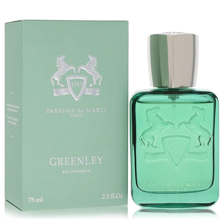 Greenley by Parfums De Marly Eau De Parfum Spray (Unisex) 2.5 oz: Greenley by Parfums De Marly Eau De Parfum Spray (Unisex) 2.5 oz Greenley by Parfums De Marly Eau De Parfum Spray, a unisex fragrance in a 2.5 oz size, offers a unique scent experience. This eau de pa