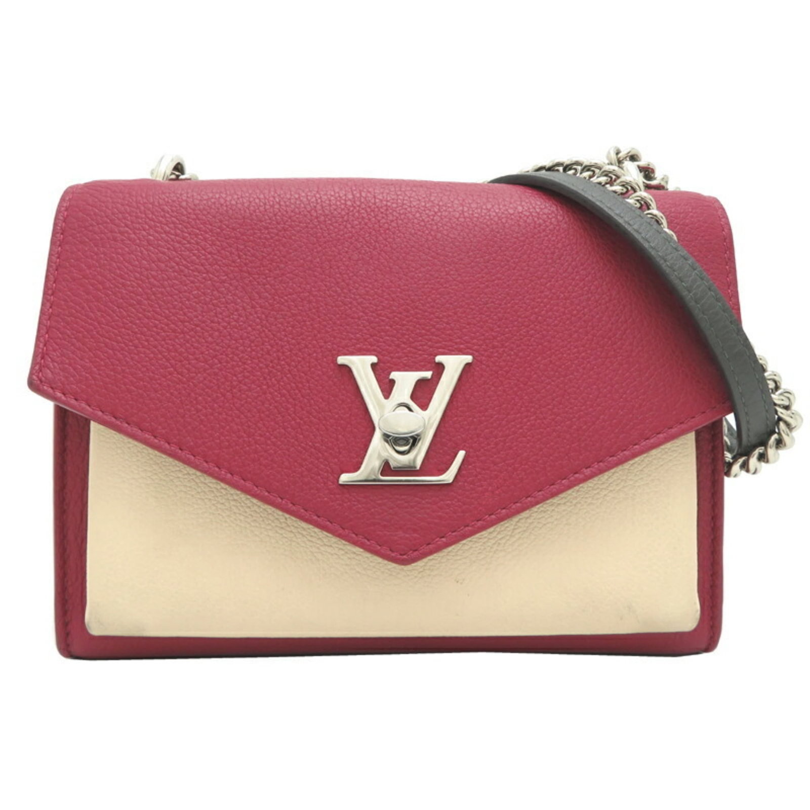 Louis Vuitton Shoulder Bag Leather: Louis Vuitton Shoulder Bag Leather Bordeaux, Ivory Louis Vuitton Shoulder Bag Leather. This shoulder bag features high-quality leather in the classic Bordeaux and Ivory color combination. With its tim