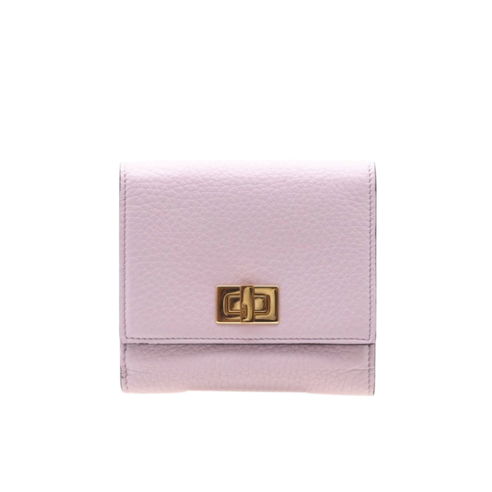 Fendi Wallet (Bi-Fold) Leather: Fendi Wallet (Bi-Fold) Leather Pink Fendi bi-fold leather wallet with dimensions 11cm x 12cm x 2.5cm, featuring high-quality leather material and a classic design. This stylish wallet bears a signatur