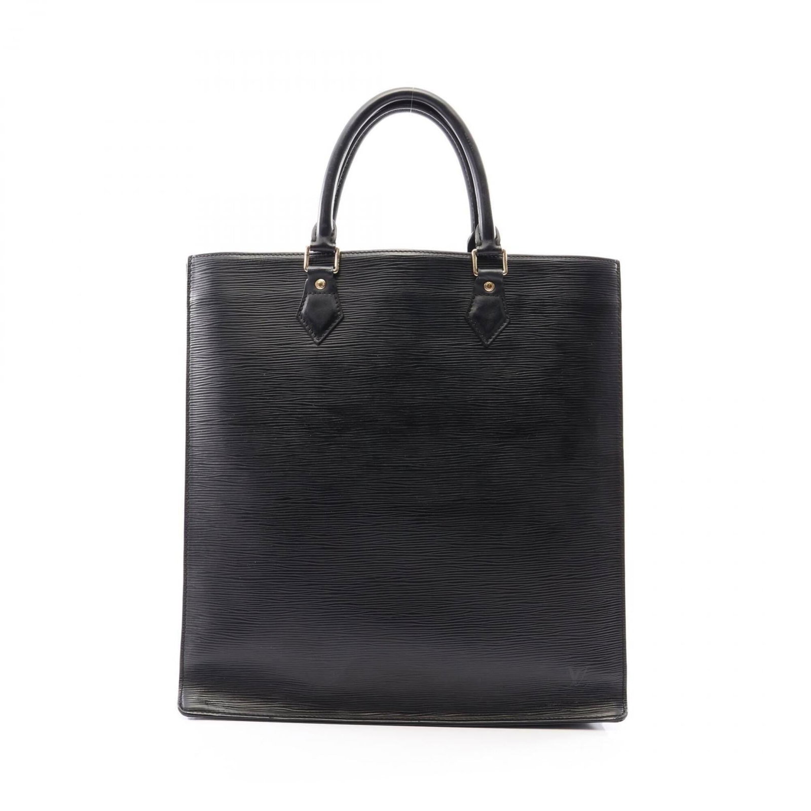 Tote Bag Leather from Louis Vuitton: Tote Bag Leather from Louis Vuitton Black Louis Vuitton leather tote bag with dimensions 38cm x 36cm x 9cm. A classic design from the iconic French fashion house, this bag features high-quality leathe