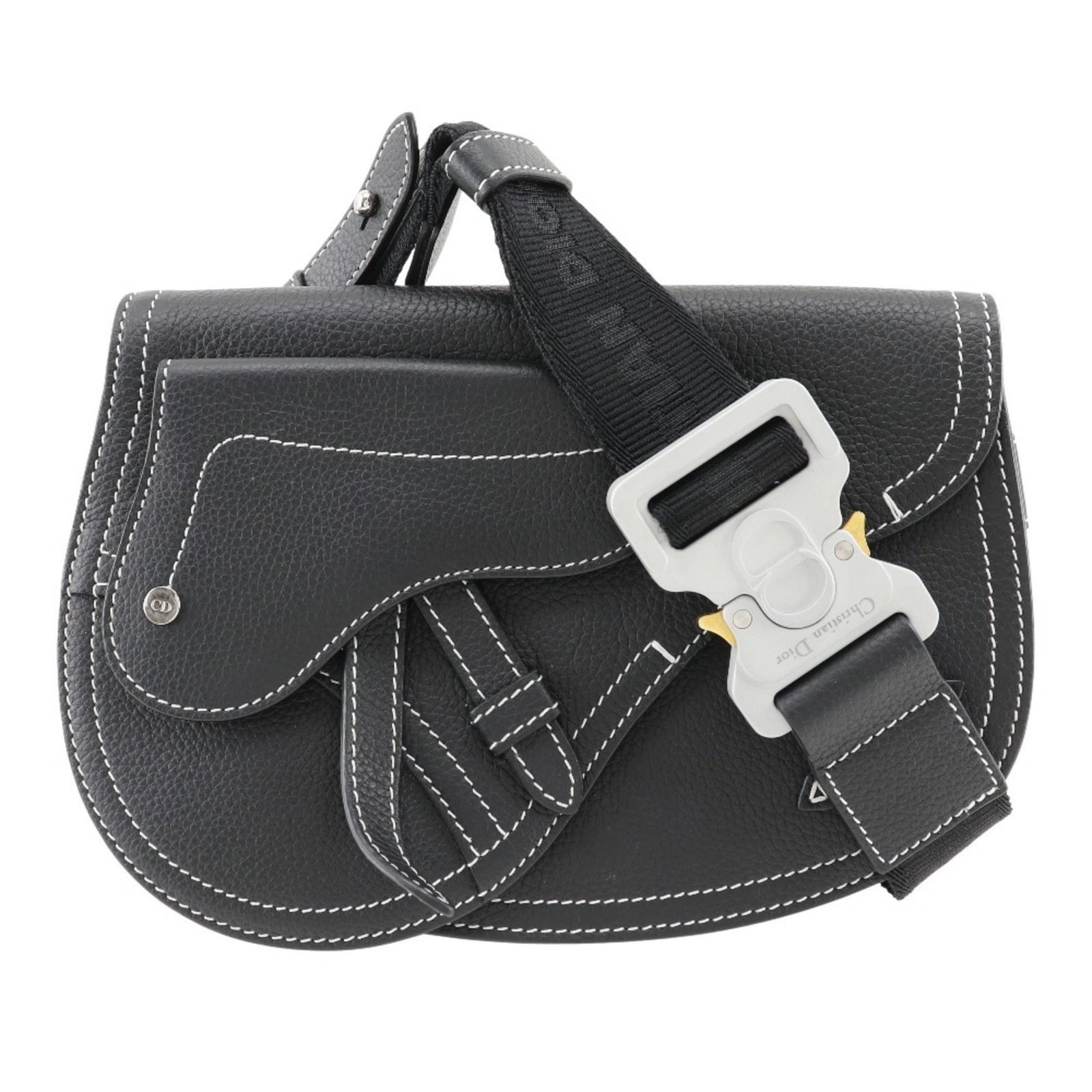 Sling Bag Christian Dior Leather: Sling Bag Christian Dior Leather Black Christian Dior Leather Sling Bag with Dust Bag. Made from high-quality leather, this sleek sling bag features a classic design and durable construction. Includes