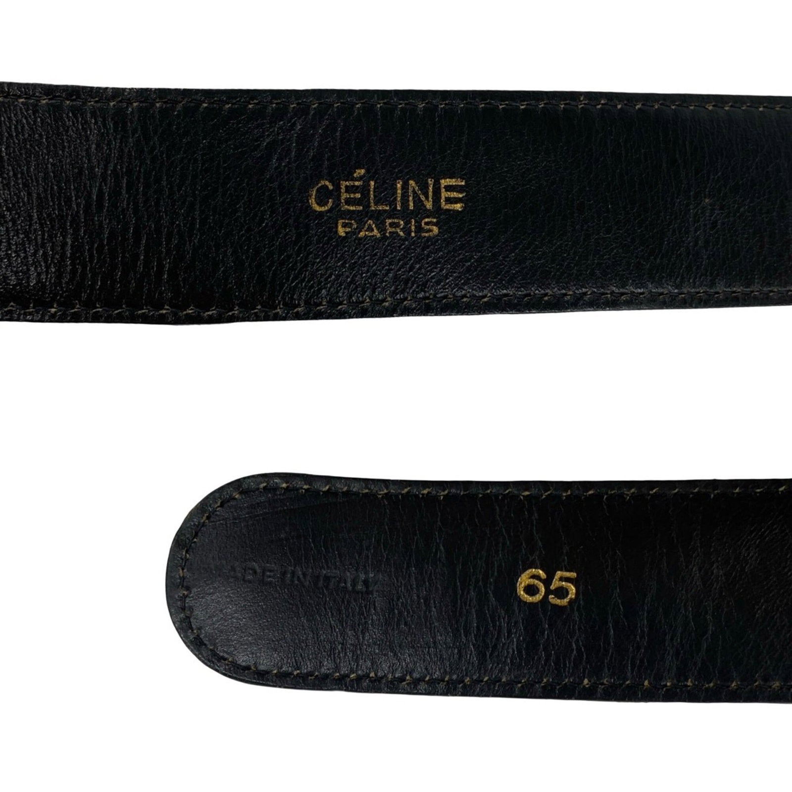Celine Standard Belt: Celine Standard Belt Standard belt from Celine, crafted from high-quality black leather. Available in lengths ranging from 24.8'' to 27.16'', perfect for adding a touch of sophistication to your outfi
