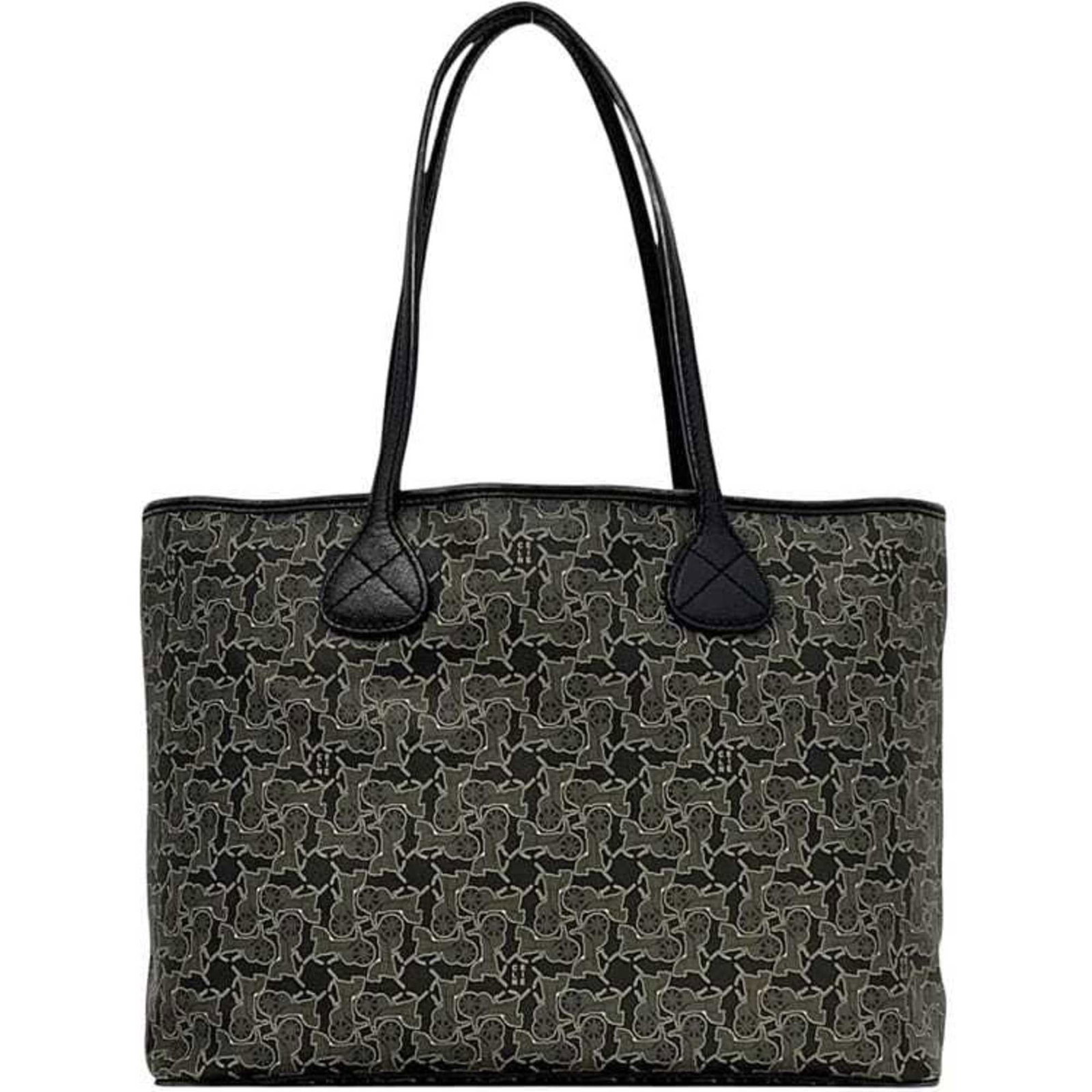 Celine Leather Pvc Tote Bag: Celine Leather Pvc Tote Bag Celine Leather Pvc Tote Bag in Black and Gray. Made from PVC and leather, this tote bag features a sleek design with dimensions of 24.5cm x 32cm x 12cm. Its black and gray 
