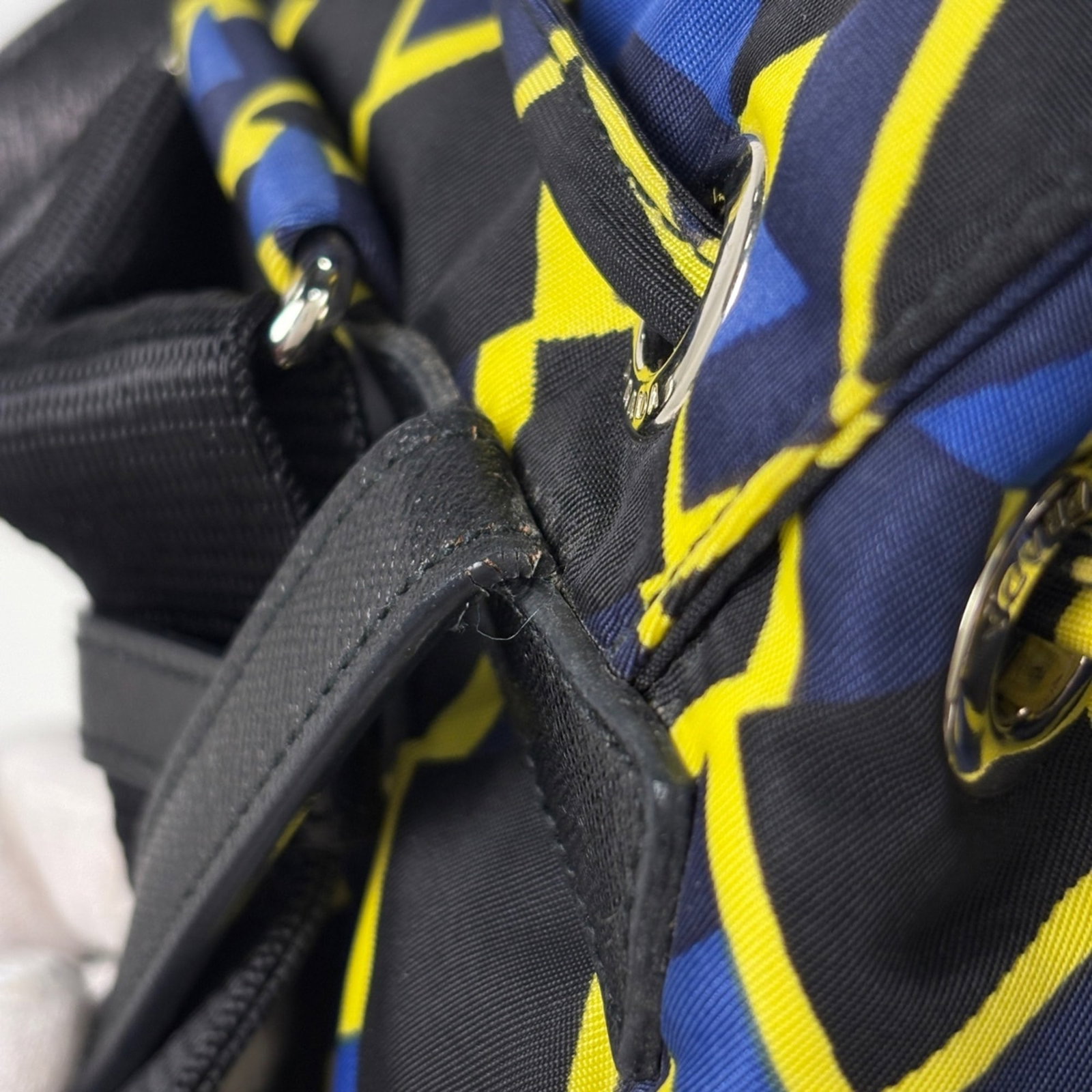Backpack Nylon Leather by Prada - 7