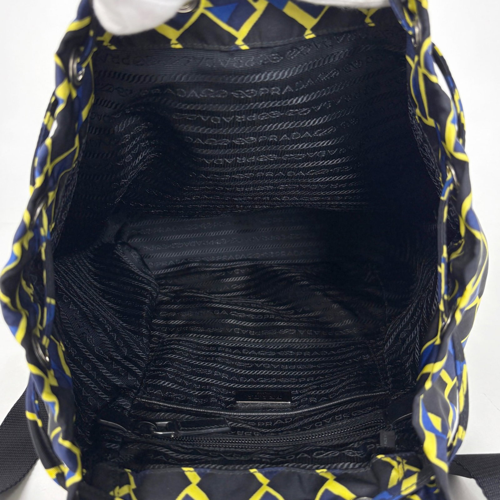 Backpack Nylon Leather by Prada - 8