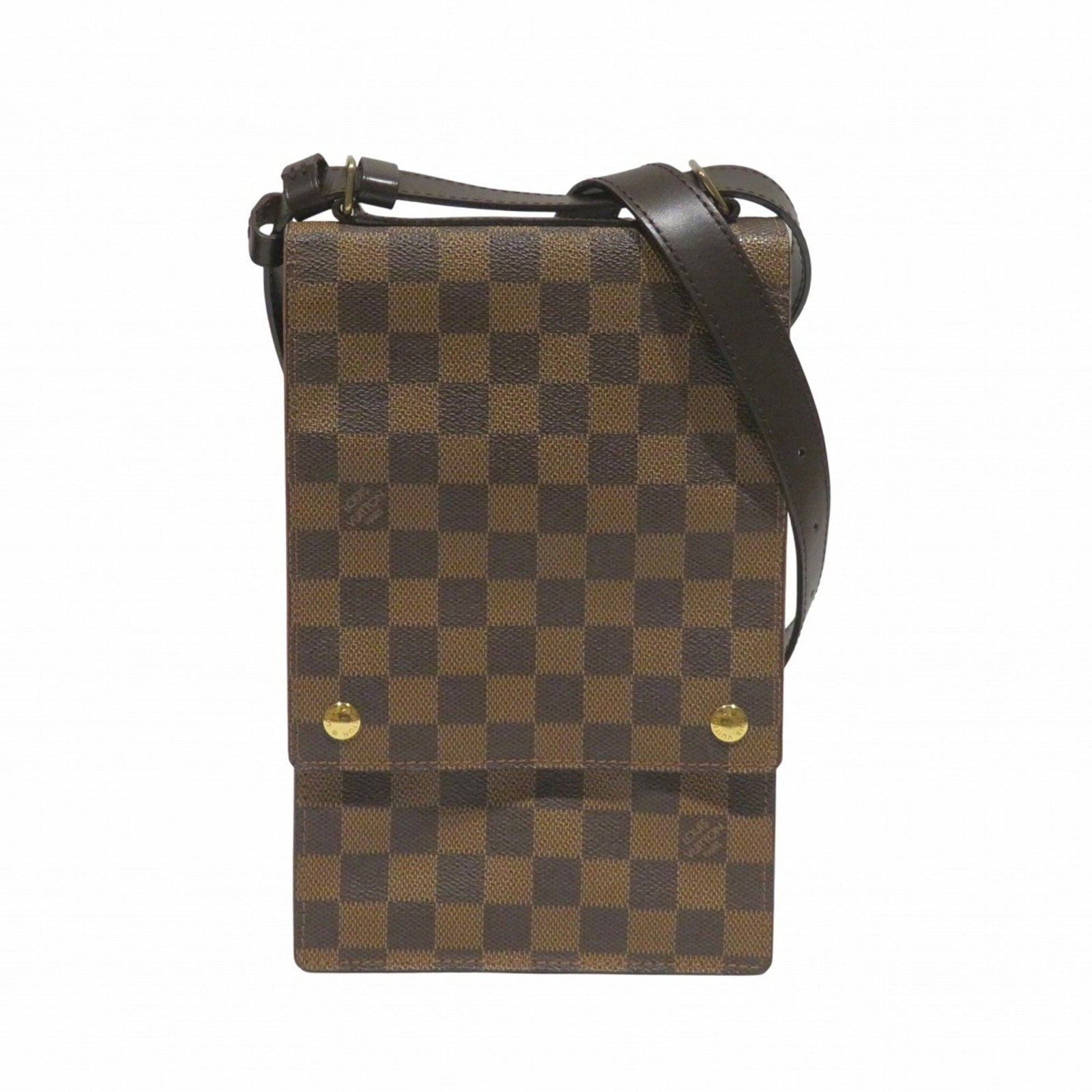 Shoulder Bag Damier Canvas by Louis Vuitton: Shoulder Bag Damier Canvas by Louis Vuitton Damier Canvas by Louis Vuitton, a classic shoulder bag with timeless appeal. Made from high-quality Damier Canvas material in brown, this stylish accessory