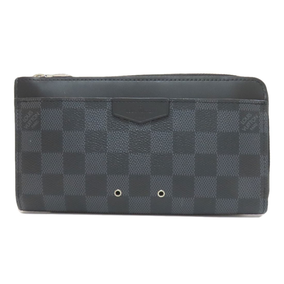 Damier Wallet Long Zippy With N60379 Dragonne Louis Vuitton: Damier Wallet Long Zippy With N60379 Dragonne Louis Vuitton Gray Damier canvas Long wallet with coin pocket, featuring the iconic Louis Vuitton design. This stylish accessory boasts a sleek zipped clo
