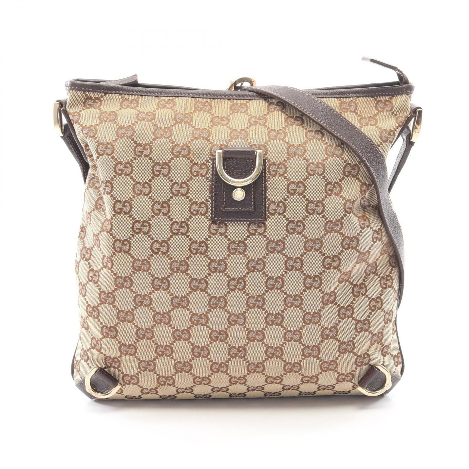 Canvas leather handbag shoulder gucci bag: Canvas leather handbag shoulder gucci bag Canvas leather handbag with Gucci branding, featuring a beige and brown color combination. This shoulder bag measures 30cm x 30cm x 3cm and has a sturdy canva