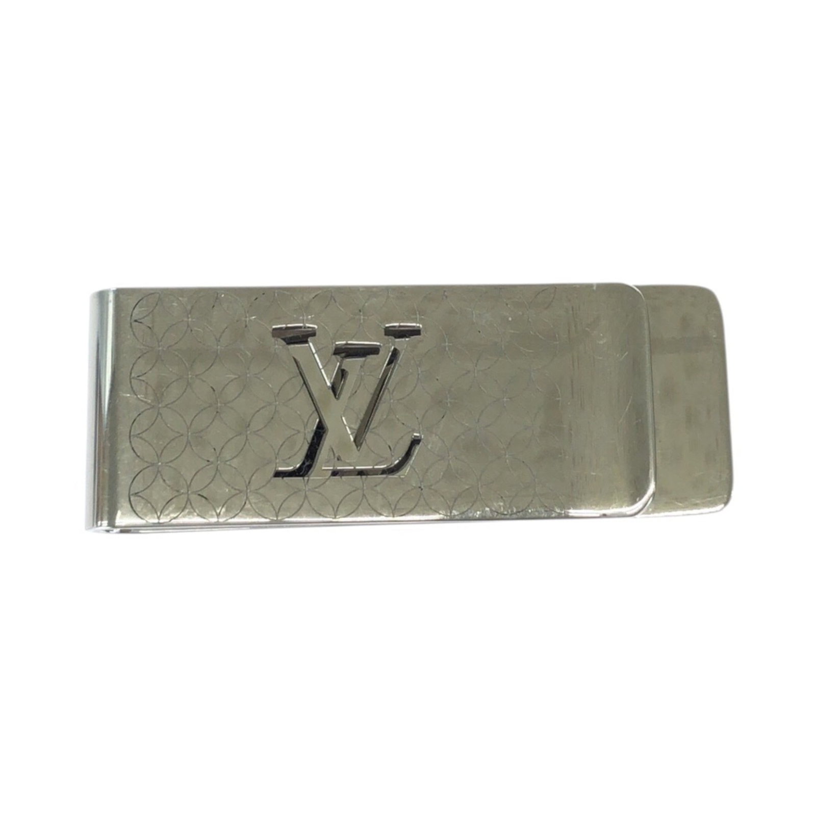 Money clip stainless steel Louis Vuitton: Money clip stainless steel Louis Vuitton Stainless steel Louis Vuitton money clip in silver, measuring 2.5cm x 6.5cm / 0.98'' x 2.55''. The item bears a signature and is made from high-quality stainle
