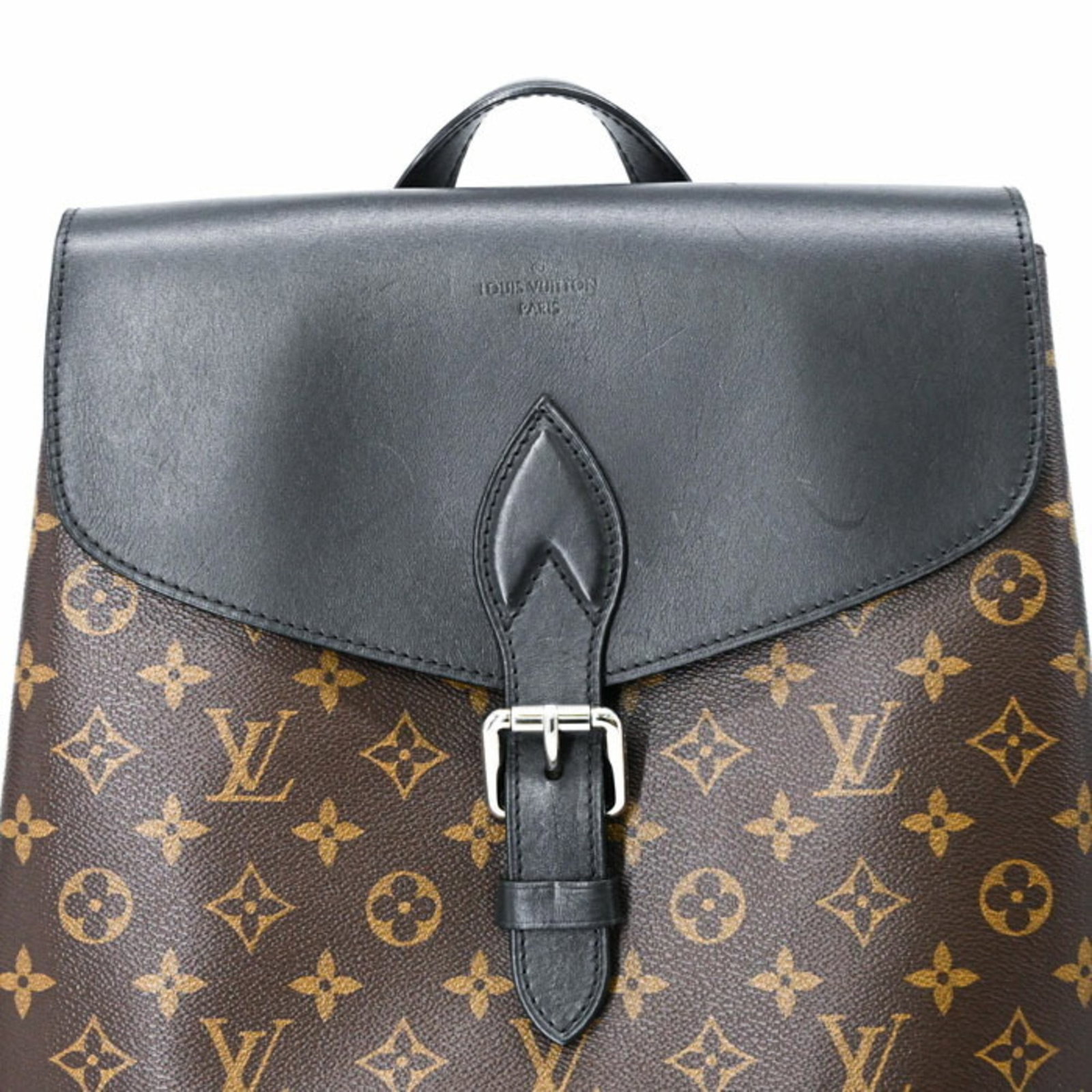 Monogram Leather Vuitton Backpack Louis - 7