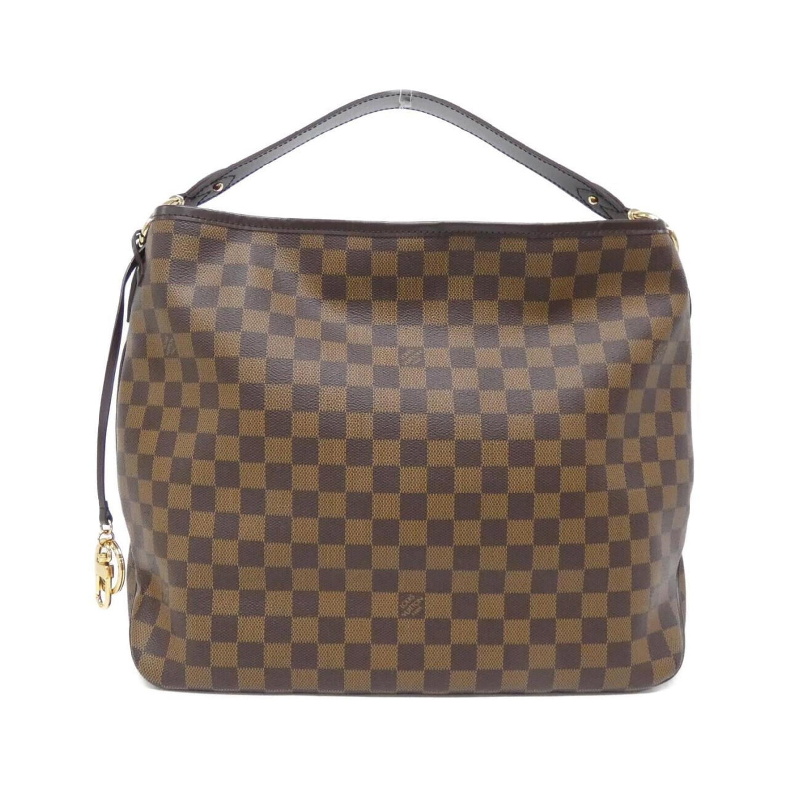 Coated Canvas Shoulder Bag By Louis Vuitton: Coated Canvas Shoulder Bag By Louis Vuitton Coated canvas shoulder bag by Louis Vuitton, featuring Ebene color and gold hardware. Measuring 33cm x 46cm x 15cm, this stylish accessory boasts a classic 