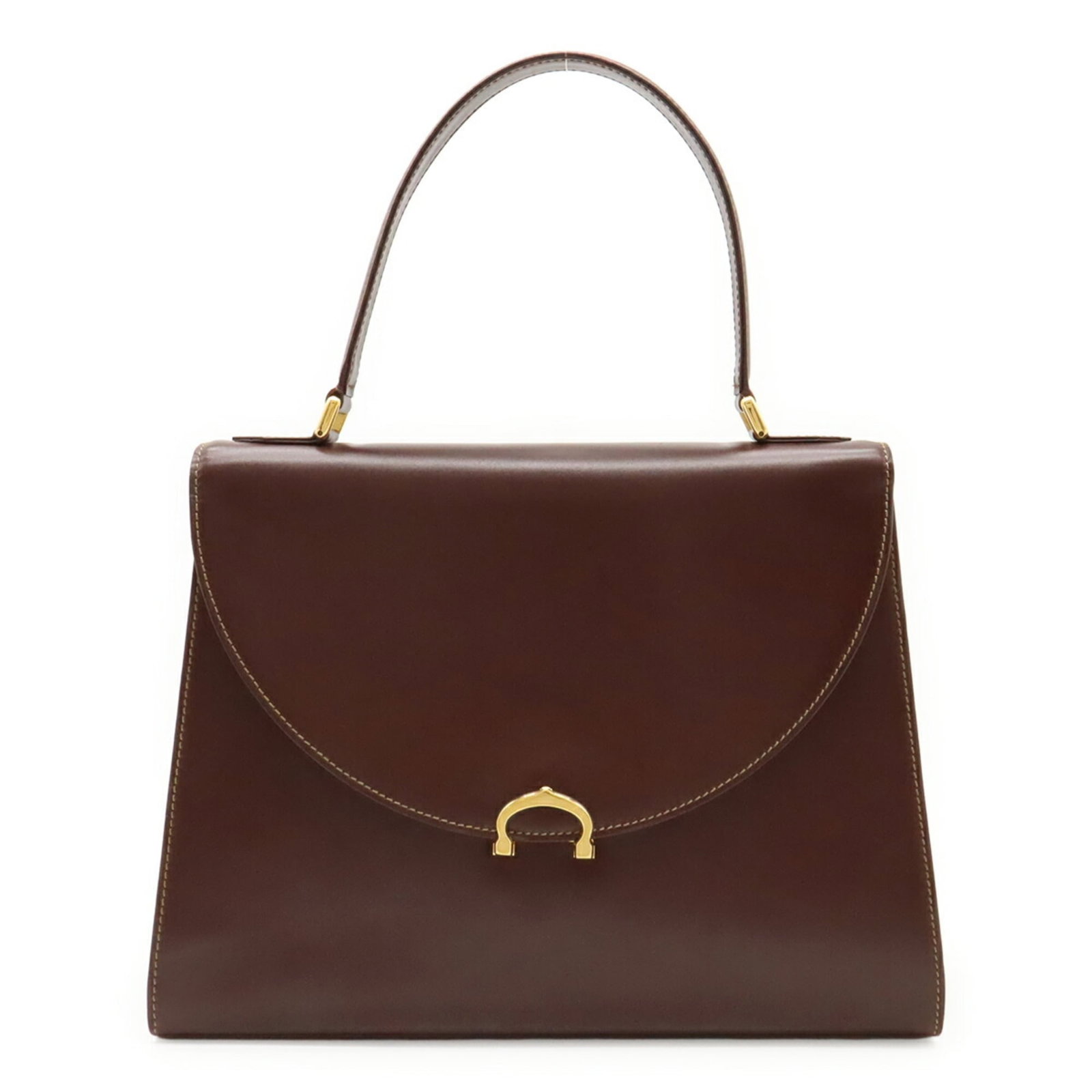 Handbag Leather Cartier: Handbag Leather Cartier Cartier's Bordeaux leather handbag boasts classic design with its 24cm x 31.5cm x 9.5cm dimensions, making it a stylish accessory for both men and women. The item comes with a 