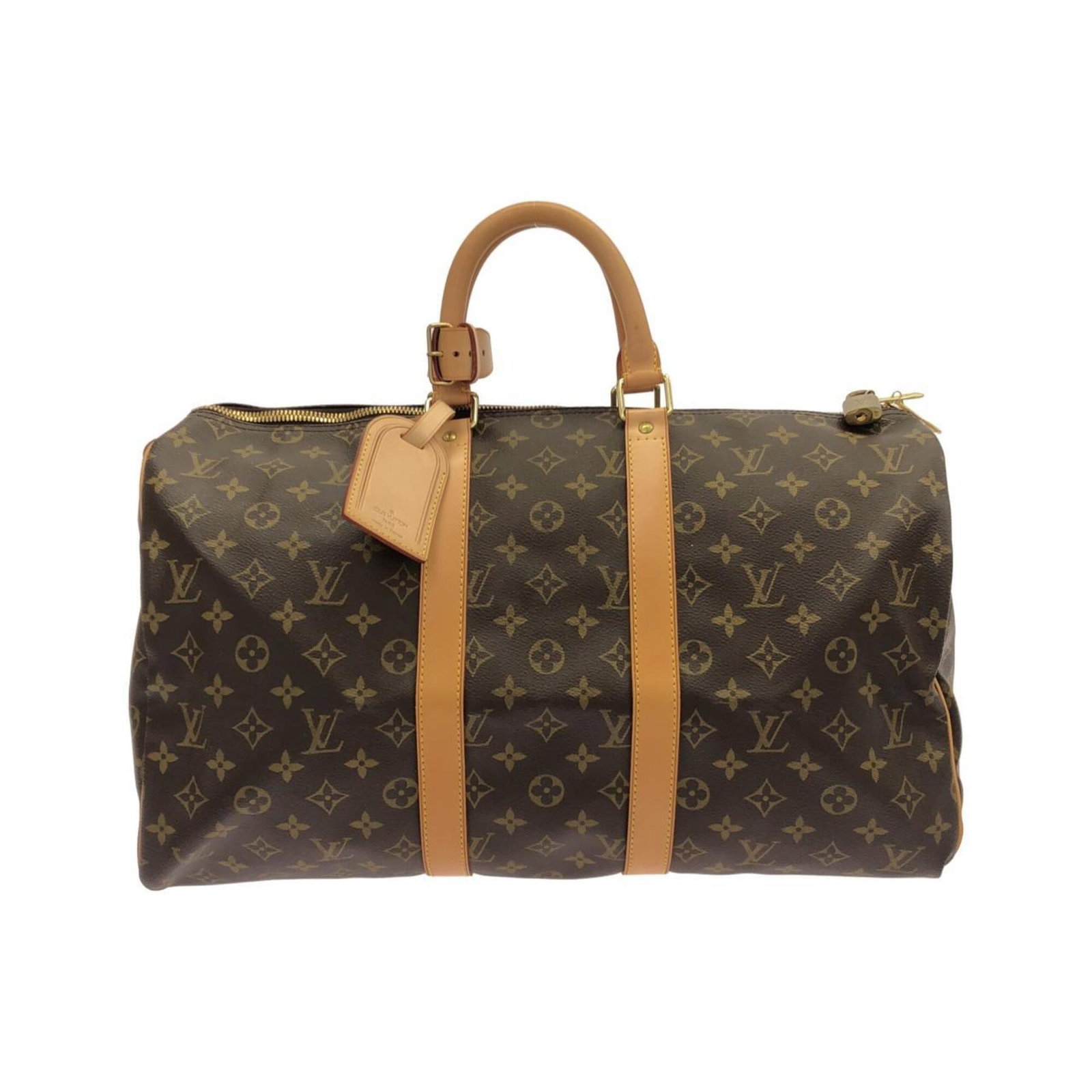 Louis Vuitton Boston Coated Bag Canvas: Louis Vuitton Boston Coated Bag Canvas Marron coated canvas Louis Vuitton Boston bag with classic design, measuring 25cm x 45cm x 20cm. The iconic monogram pattern adds a touch of sophistication to th