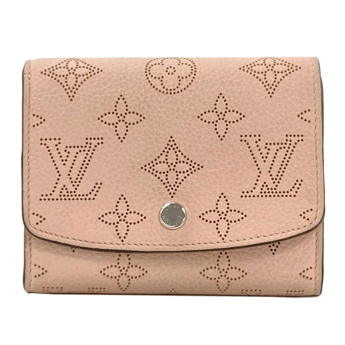 Louis Vuitton M82757 Portefeiulle Iris Compact Bifold Wallet With Coin: Louis Vuitton M82757 Portefeiulle Iris Compact Bifold Wallet With Coin Pink Mahinareza bifold wallet with coin pocket, featuring the iconic Louis Vuitton M82757 Portefeiulle Iris design. This compact 