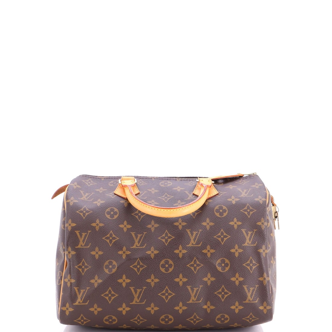 Canvas monogram speedy handbag Louis Vuitton 30: Canvas monogram speedy handbag Louis Vuitton 30 Canvas monogram speedy handbag Louis Vuitton 30, featuring the iconic top handle design and classic brown exterior. This pre-owned Speedy Handbag