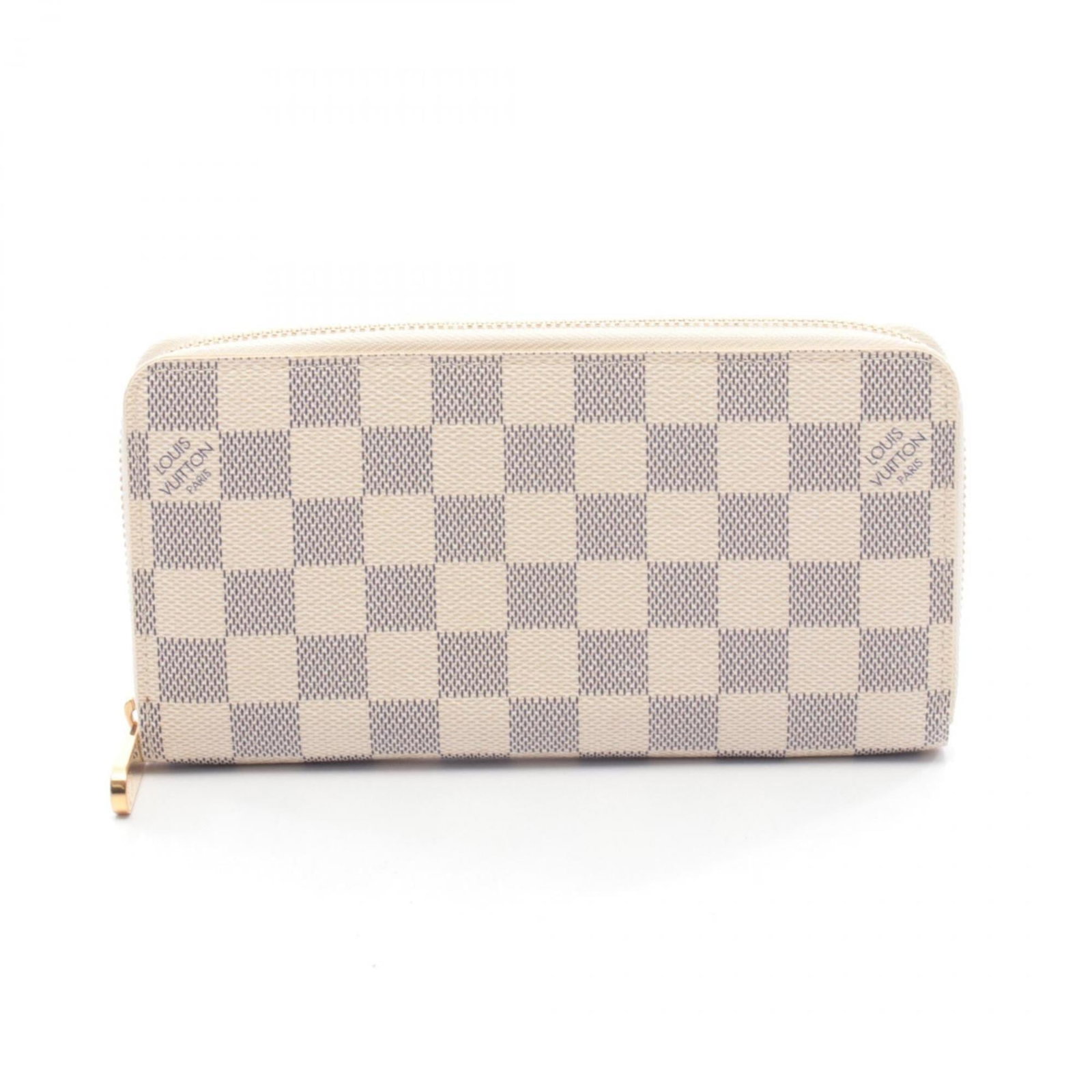 Long Wallet Bi fold Coated Canvas by Louis Vuitton: Long Wallet Bi fold Coated Canvas by Louis Vuitton Damier Azur, White Long Wallet Bi Fold Coated Canvas by Louis Vuitton measures 10.5cm x 19.5cm x 2.5cm, featuring a classic bi-fold design with coate