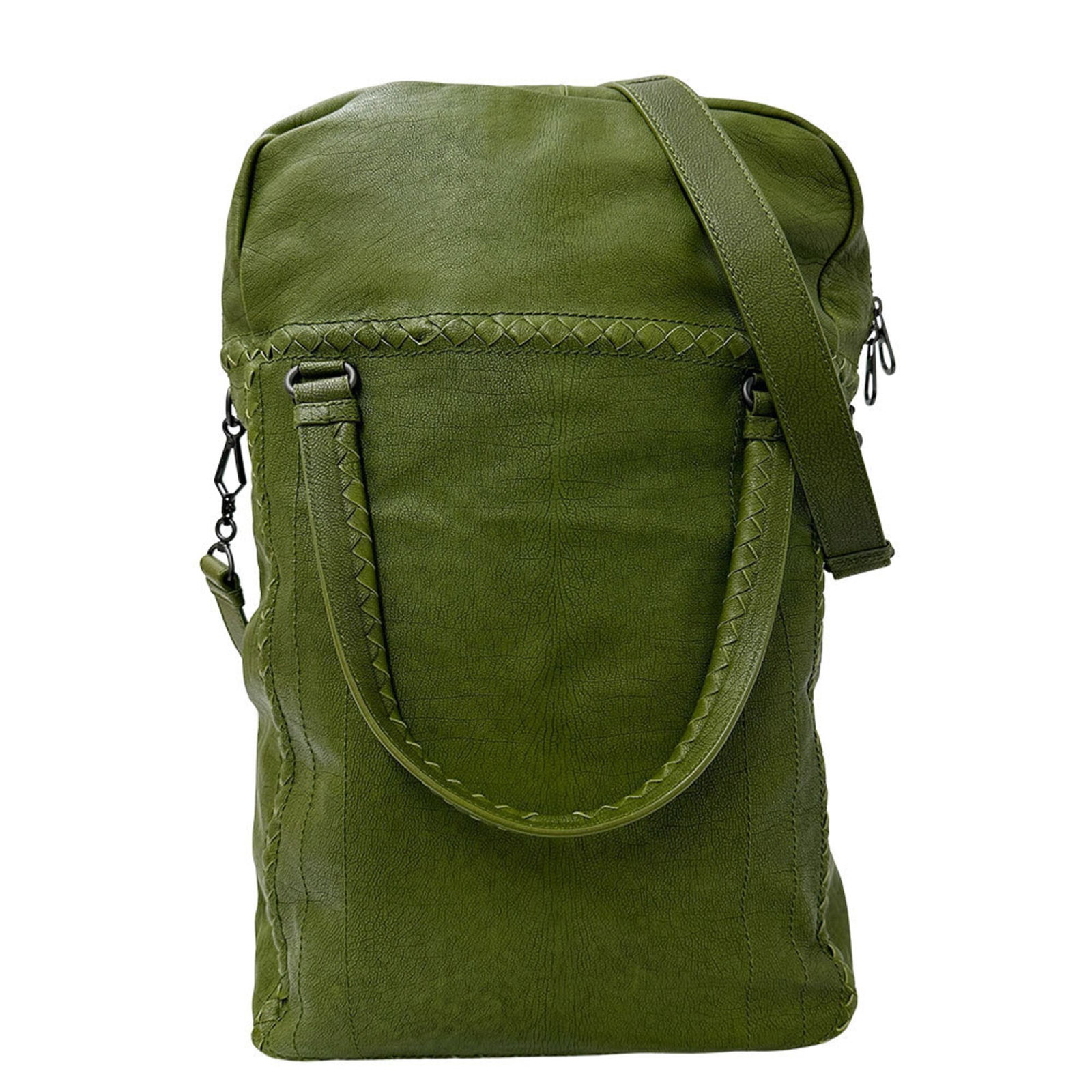 Veneta Leather Bag Shoulder Handbag: Veneta Leather Bag Shoulder Handbag Bottega Veneta's iconic leather shoulder bag boasts a striking green hue, perfectly balanced by its sleek and sophisticated design. Crafted from high-quality leathe