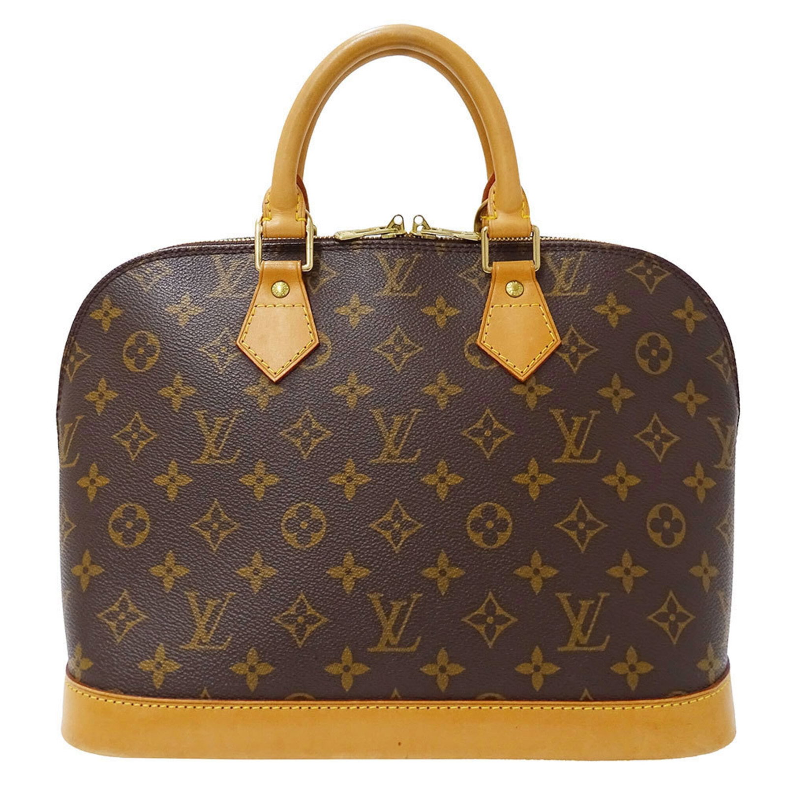 Handbag Canvas Monogram Louis Vuitton: Handbag Canvas Monogram Louis Vuitton Canvas Monogram Louis Vuitton handbag in brown, featuring the iconic monogram pattern, made from high-quality canvas material. Measuring 24cm x 30cm x 17cm, this 