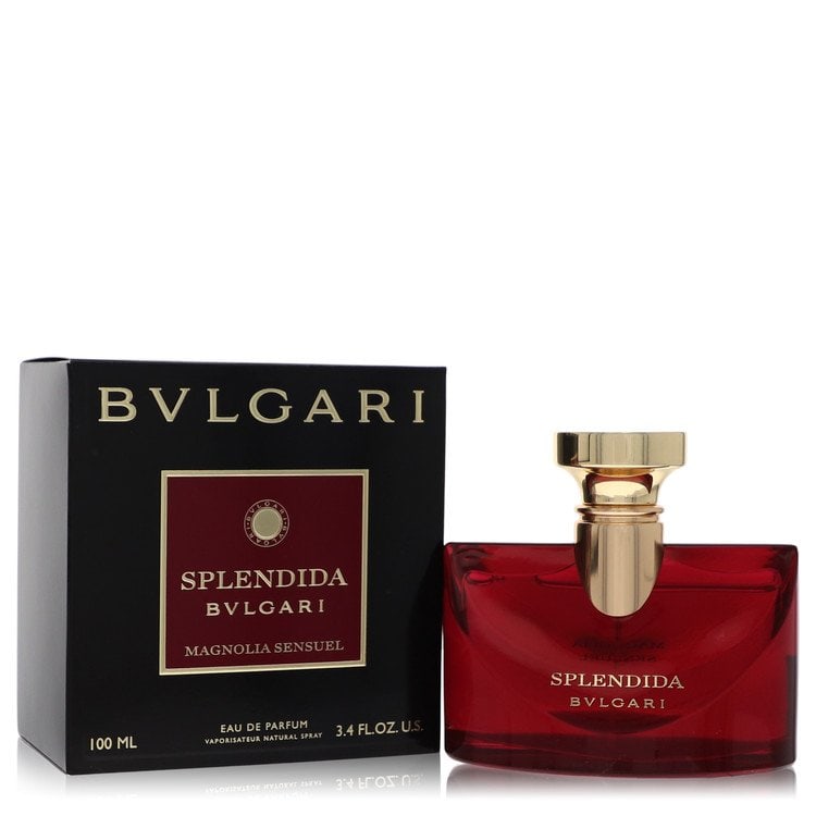 Bvlgari Splendida Magnolia Sensuel by Bvlgari Eau De Parfum Spray 3.4 oz: Bvlgari Splendida Magnolia Sensuel by Bvlgari Eau De Parfum Spray 3.4 oz Bvlgari Splendida Magnolia Sensuel by Bvlgari Eau De Parfum Spray 3.4 oz is a rich floral perfume for women, featuring a sweet 