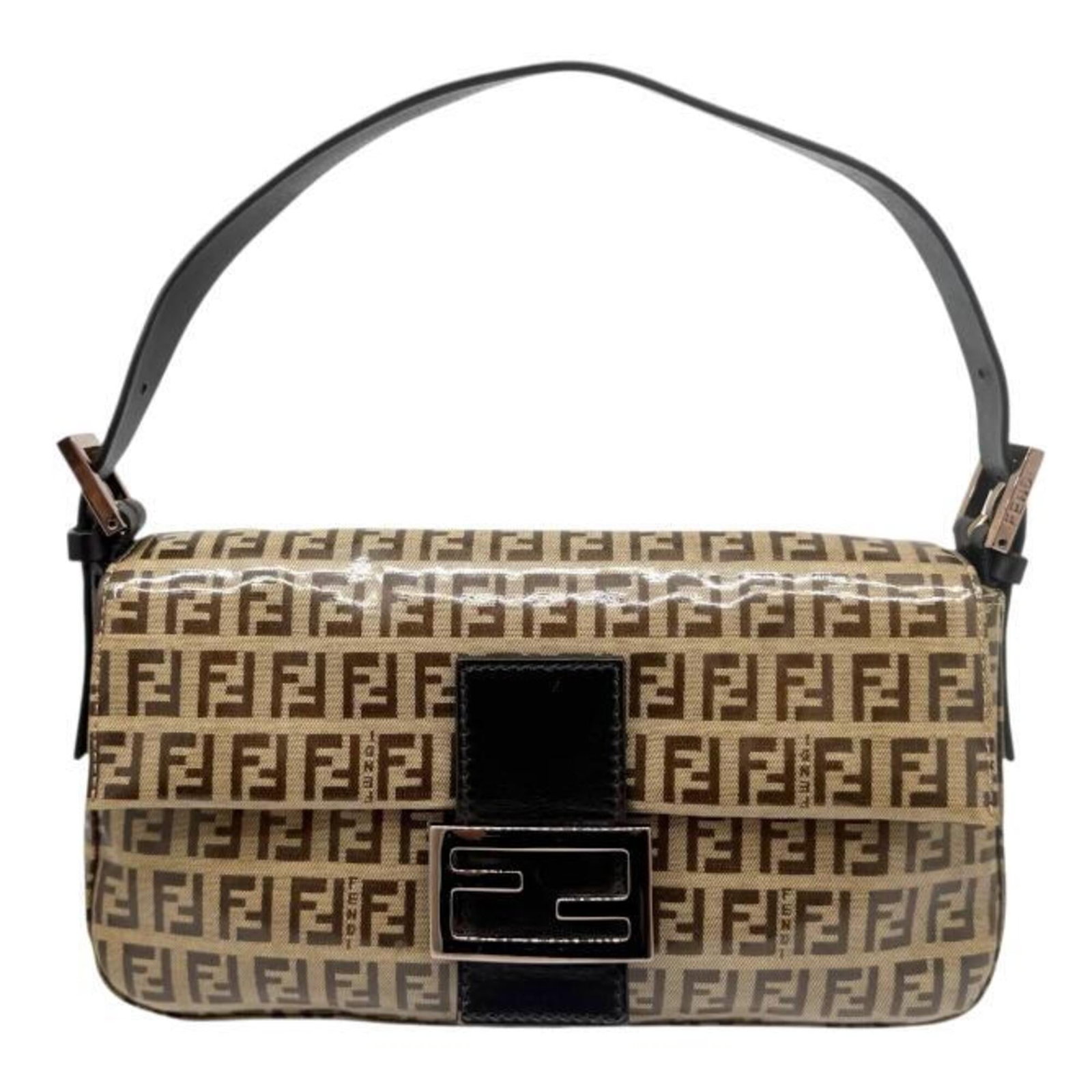 Shoulder bag coated canvas by Fendi handbag: Shoulder bag coated canvas by Fendi handbag Coated canvas by Fendi, a stylish shoulder bag with clean lines and understated elegance. Measuring 14cm x 25cm x 4cm, it's the perfect size for daily essen