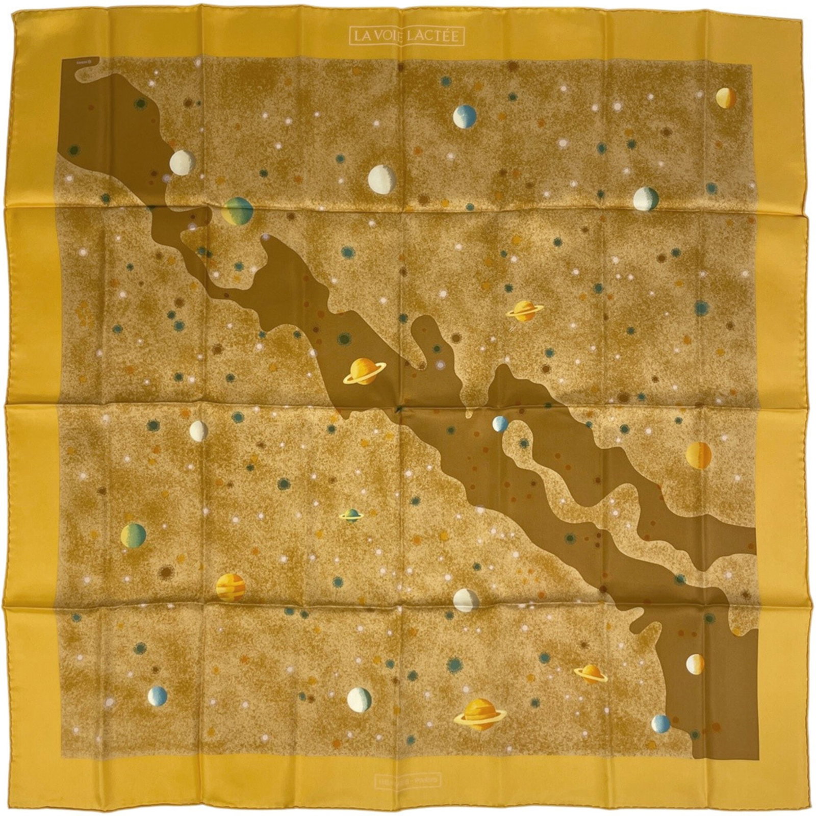 Hermes silk scarf: Hermes silk scarf Item Specifics: Brand: Hermes Type: Scarf Gender: Women Color: Multi-color, Yellow Material: Silk Size (LxW): 89.5cm x 87cm / 35.23'' x 34.25'' Product Disclaimer: Minor wear from ag