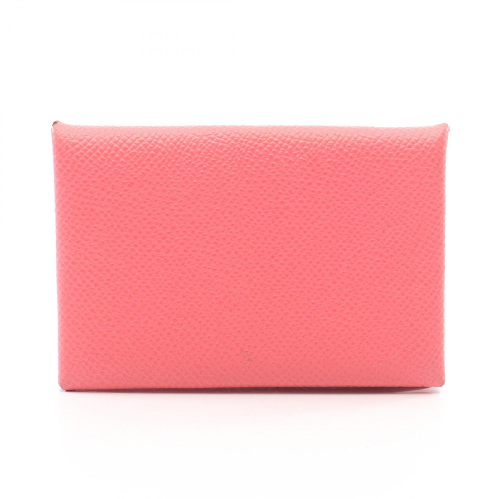 Hermes Coin Purse/ Coin Case Epsom Leather: Hermes Coin Purse/ Coin Case Epsom Leather Pink Epsom leather coin purse/coin case from Hermes, measuring 7cm x 10cm x 1cm. This compact and elegant accessory features a soft pink hue reminiscent of r