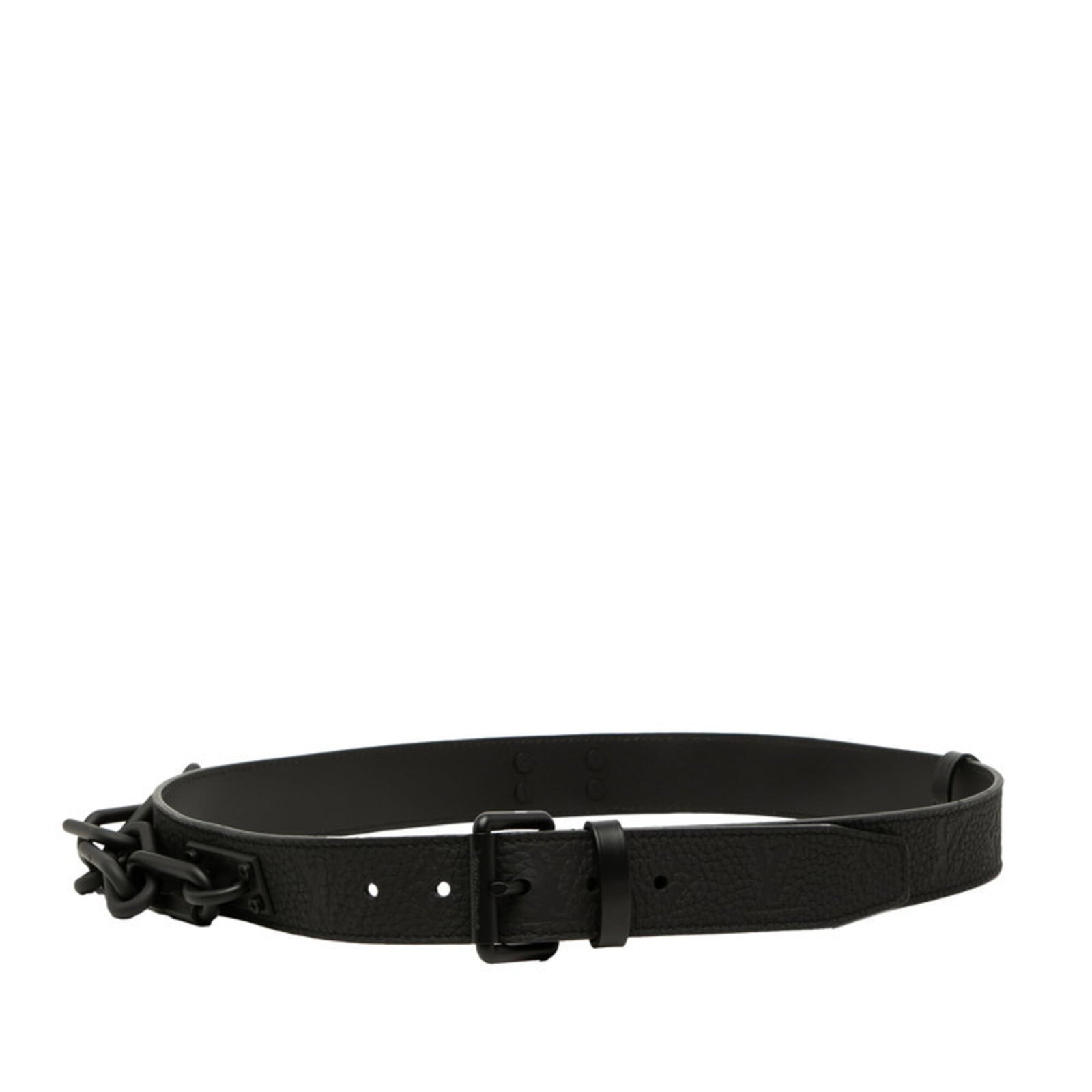 Standard Belt By Louis Vuitton: Standard Belt By Louis Vuitton Standard belt by Louis Vuitton, crafted from high-quality black leather, features a classic design with adjustable length options between 84cm and 94cm. The sleek and mi