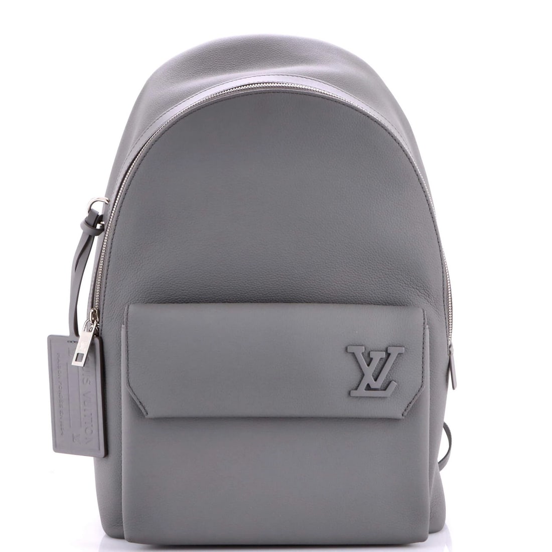 Louis Vuitton Aerogram Takeoff Backpack Leather: Louis Vuitton Aerogram Takeoff Backpack Leather The Louis Vuitton Aerogram Takeoff Backpack Leather features a sleek gray leather exterior with silver hardware, making it a stylish and versatile