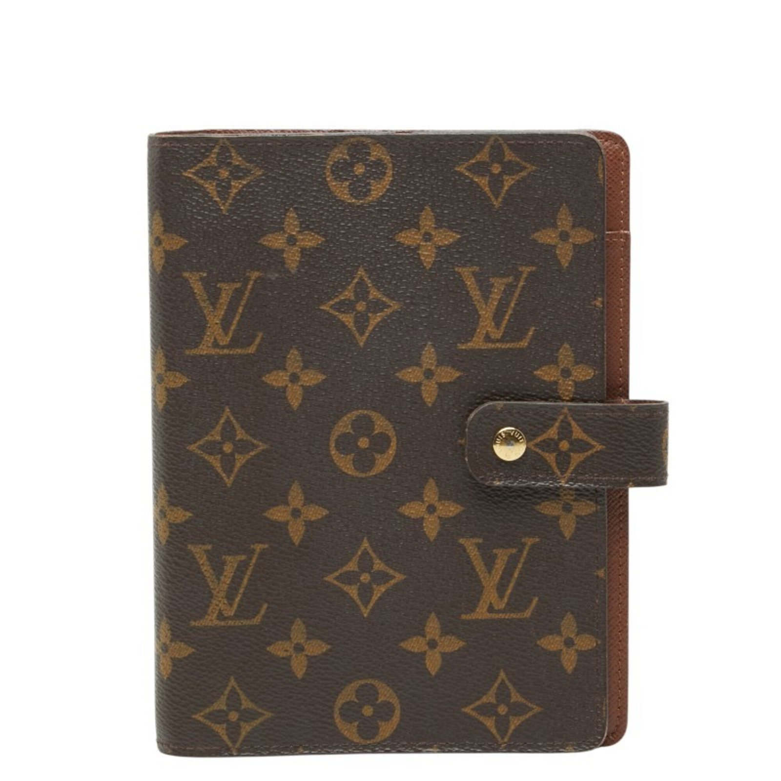 Louis Vuitton Women's Brown Leather Mm Monogram Agenda R20105 Notebook Cover: Louis Vuitton Women's Brown Leather Mm Monogram Agenda R20105 Notebook Cover Brown Leather Mm Monogram Agenda R20105 Notebook Cover by Louis Vuitton features a classic design with the iconic MM monogr