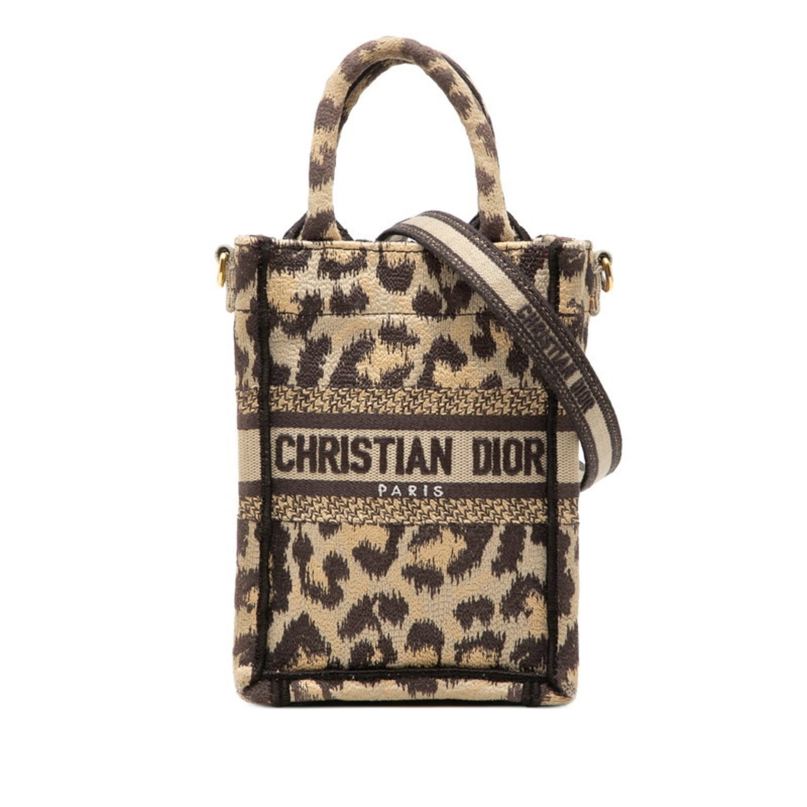Shoulder bag canvas by Christian Dior: Shoulder bag canvas by Christian Dior Christian Dior canvas shoulder bag in beige brown, measuring 17.5cm x 13cm x 7cm. This stylish handbag features a classic design with clean lines and a versatile 