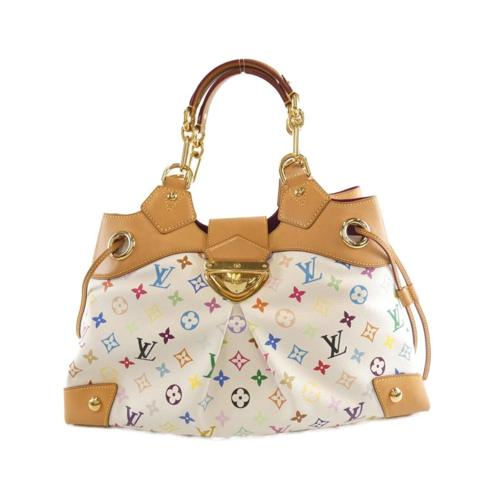 Coated Canvas Shoulder Bag By Louis Vuitton: Coated Canvas Shoulder Bag By Louis Vuitton Coated canvas shoulder bag by Louis Vuitton, featuring a multi-color and white design. This stylish bag measures 24cm x 42cm x 17cm and is made from coated 