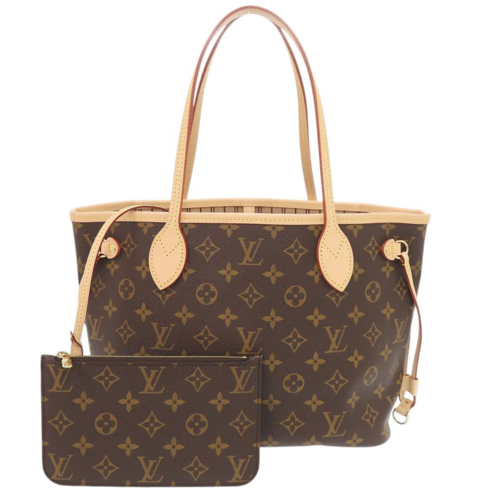 Tote bag monogram Louis Vuitton: Tote bag monogram Louis Vuitton Monogrammed Louis Vuitton tote bag with a classic brown monogram design, featuring a functional zipper outer pocket. This stylish and practical bag measures 22cm x 29cm