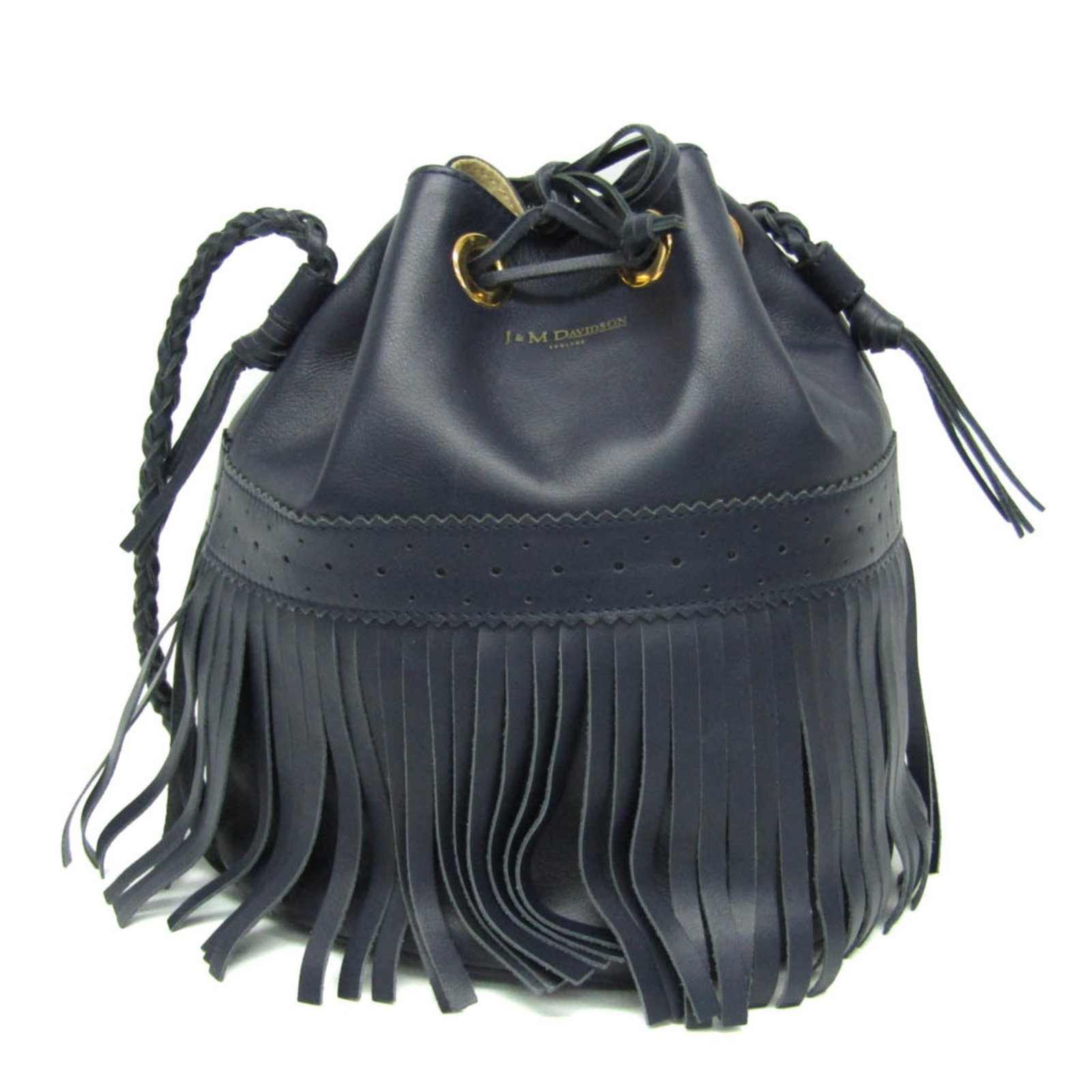 Shoulder Bag Leather Davidson J&M: Shoulder Bag Leather Davidson J&M Navy leather shoulder bag from J&M Davidson Carnival L, featuring a classic design with a total weight of 550g and a strap length of 61cm. Made from high-quality mate