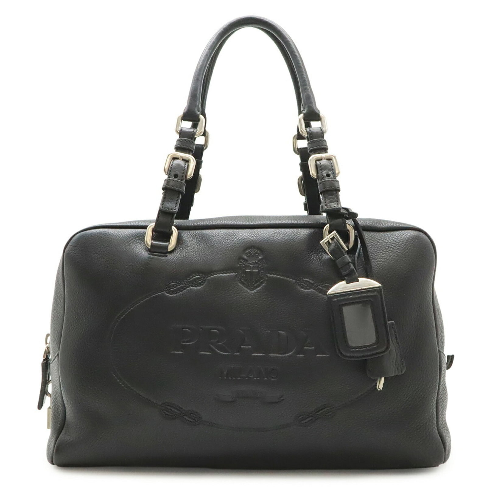 Prada Shoulder Bag Tote Bag Leather: Prada Shoulder Bag Tote Bag Leather Black, Nero Prada Leather Calfskin Shoulder Bag Tote with precise measurements and classic design. Made from high-quality leather, this stylish tote bag features a 