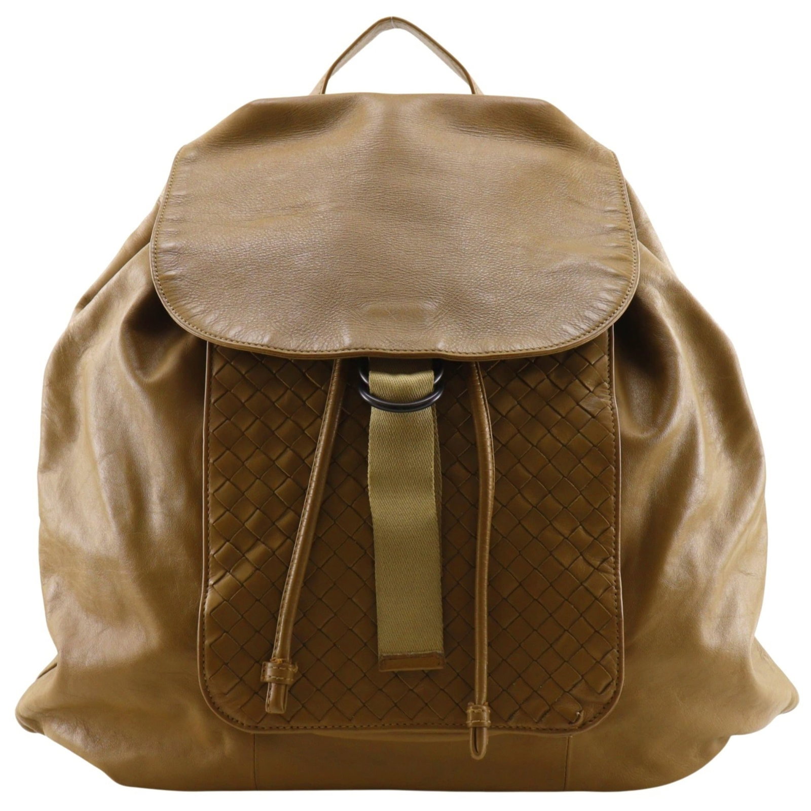 Bottega Veneta Backpack Leather: Bottega Veneta Backpack Leather Bottega Veneta's Intrecciato backpack is crafted from rich, supple calfskin leather in a timeless beige hue. The classic design features a sturdy handle drop and adjust